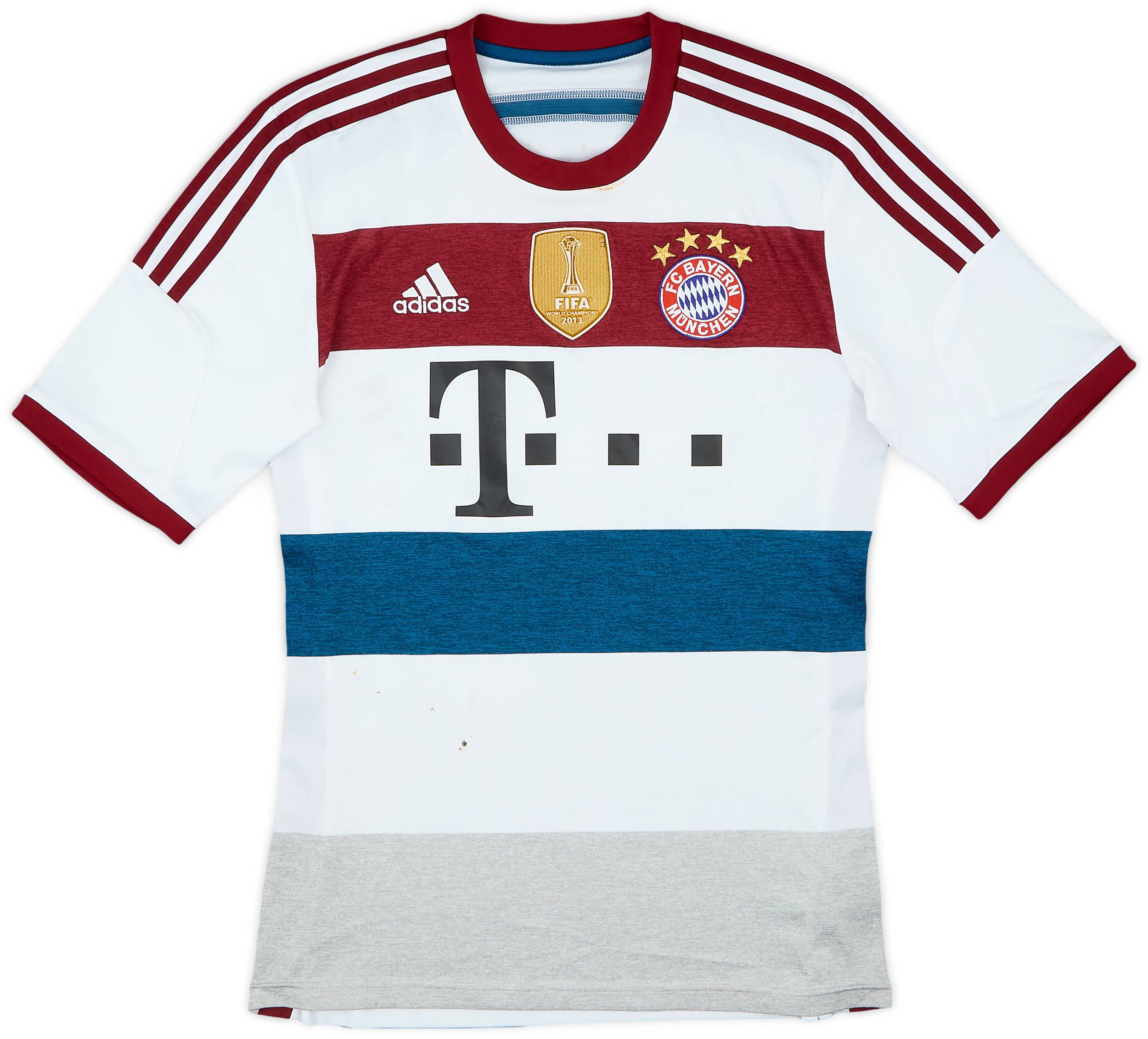 14/15 adidas × BAYERN Away Game Shirts 2014-15 Bayern Munich Away Shirt - 4/10 - (S)