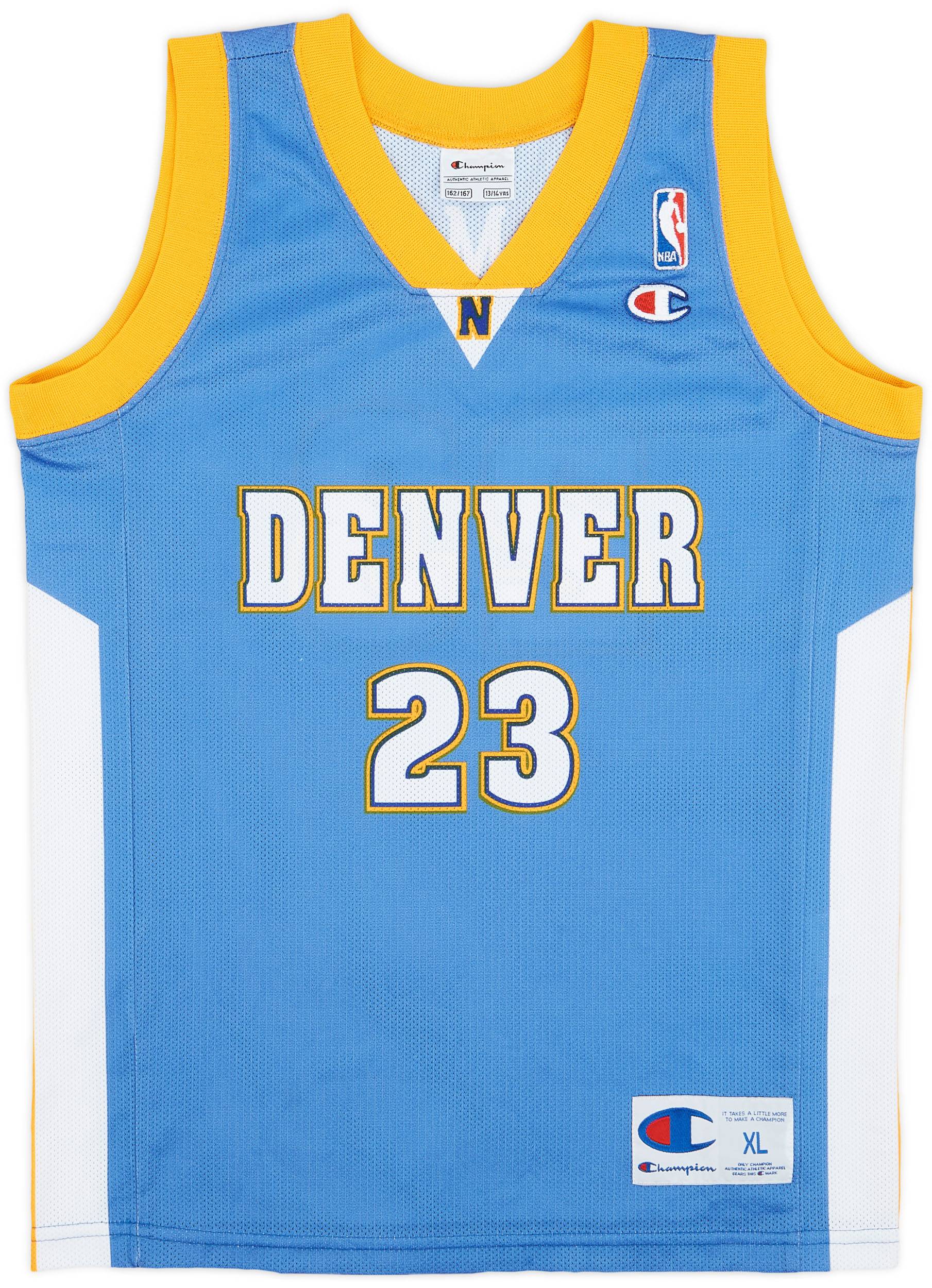 2003 08 Denver Nuggets Camby 23 Champion Away Jersey 9 10 XL.Boys