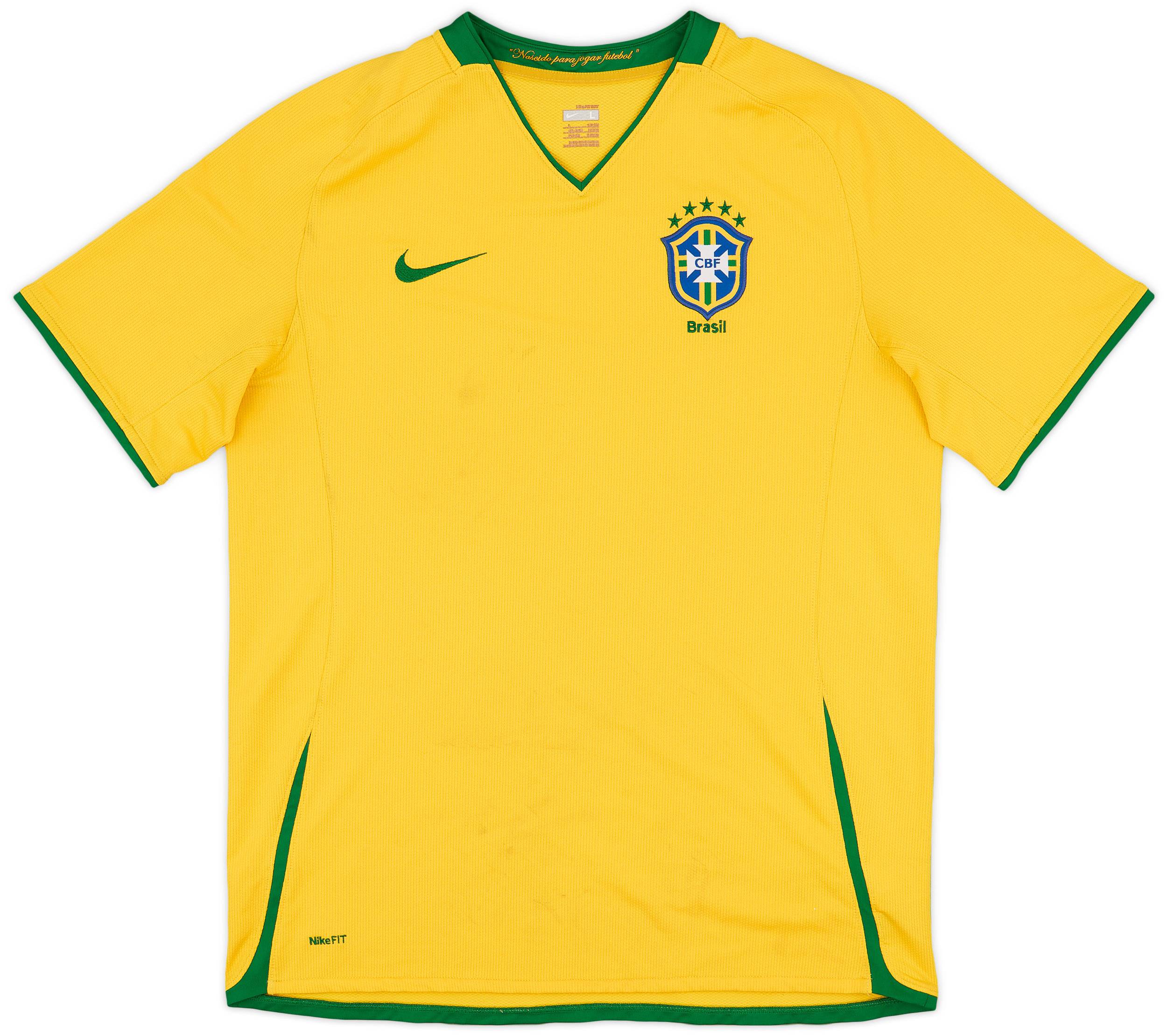 2008-10 Brazil Home Shirt - 5/10 - (L)
