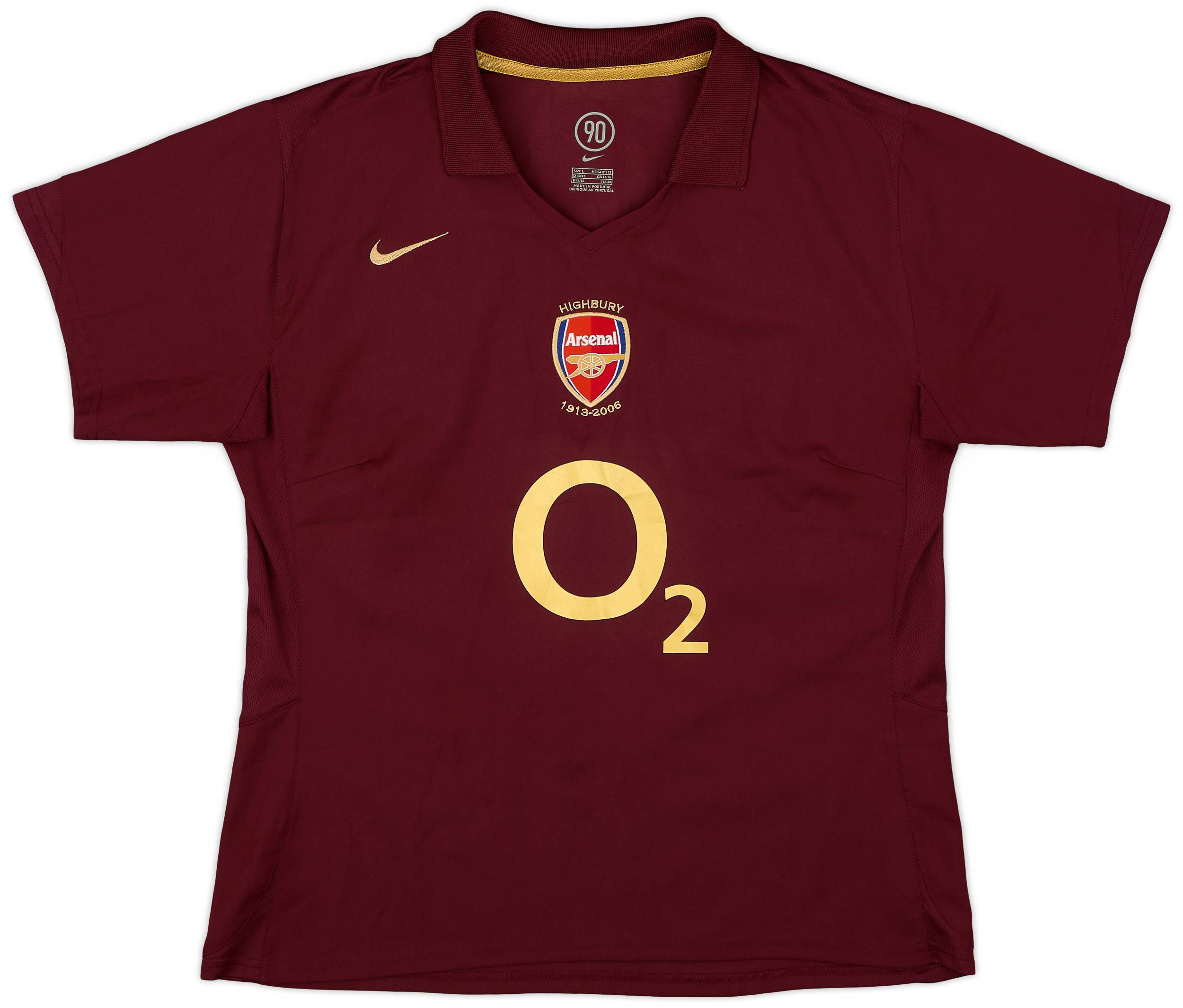 2005-06 Arsenal Home Shirt - 10/10 - (Women's L)