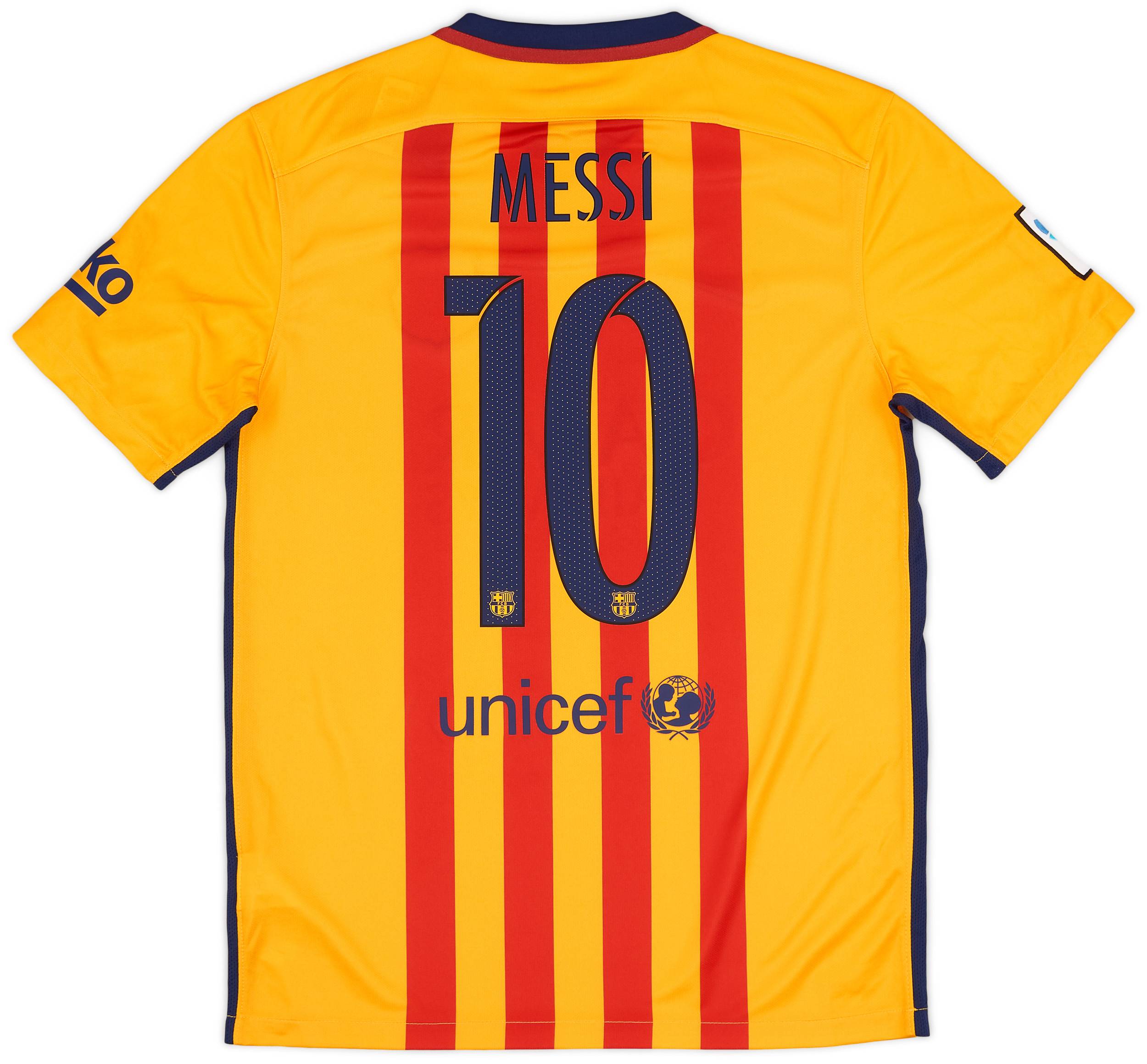 2015-16 Barcelona Away Shirt Messi #10