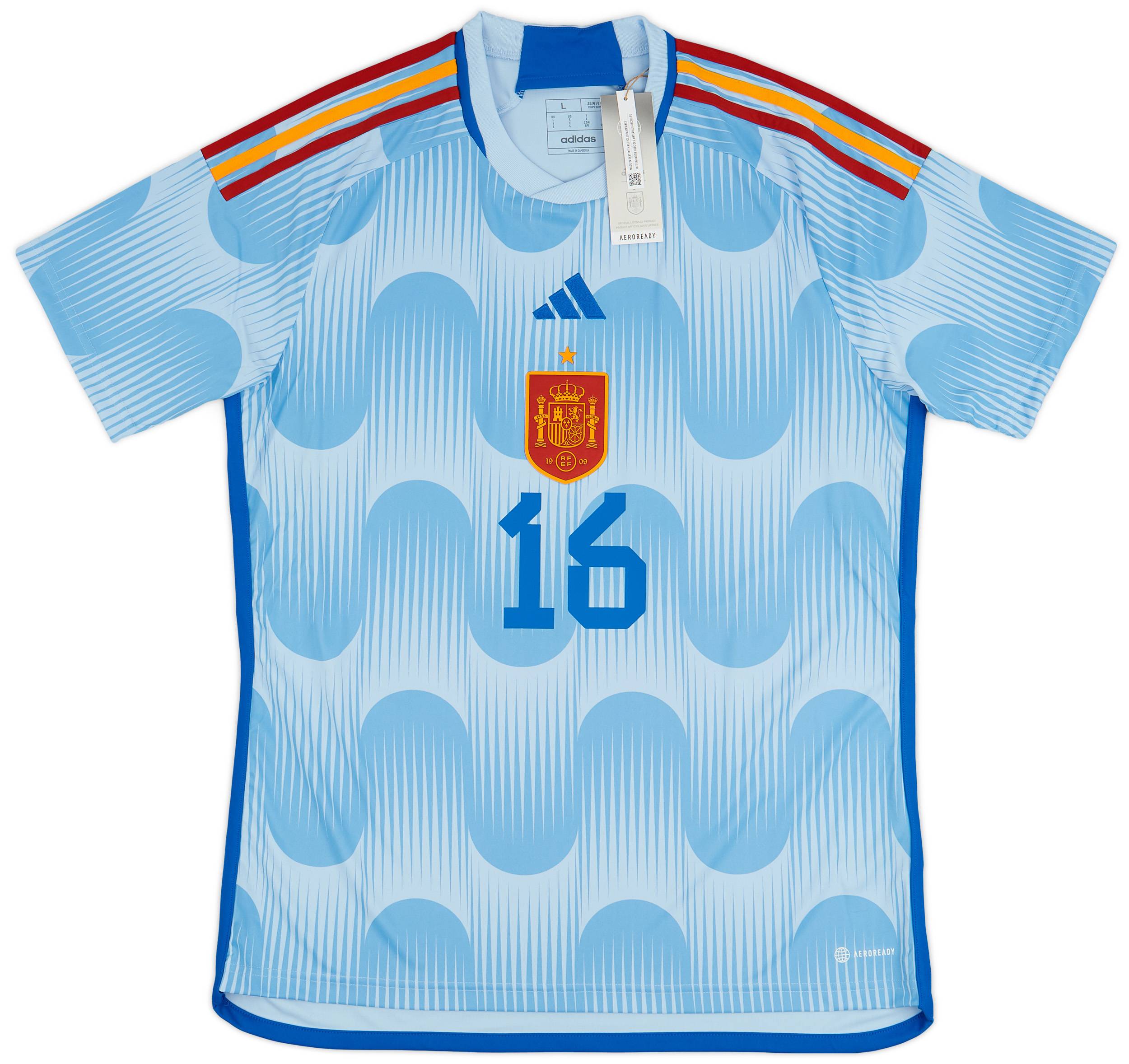 2022-23 Spain Away Shirt Rodrigo #16