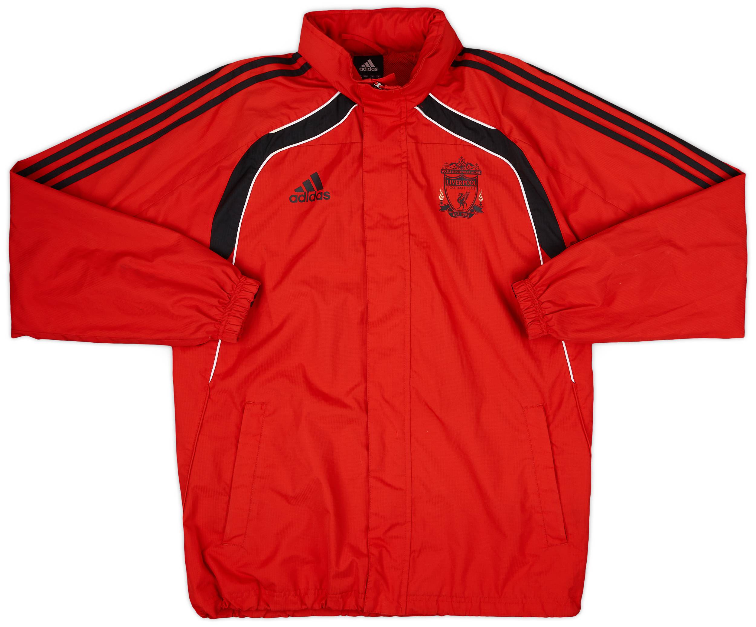 2010-11 Liverpool adidas Hooded Rain Jacket - 8/10 - (M)