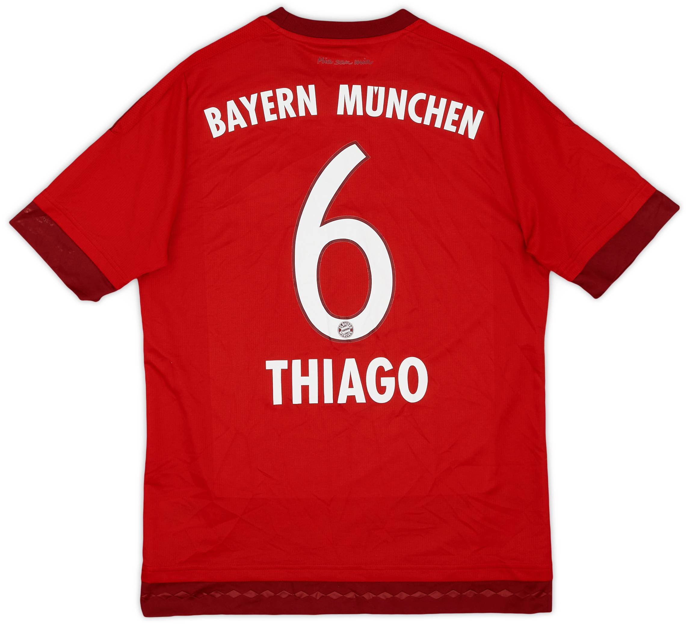 2015-16 Bayern Munich Home Shirt Thiago #6 - 8/10 - (XL.Boys)