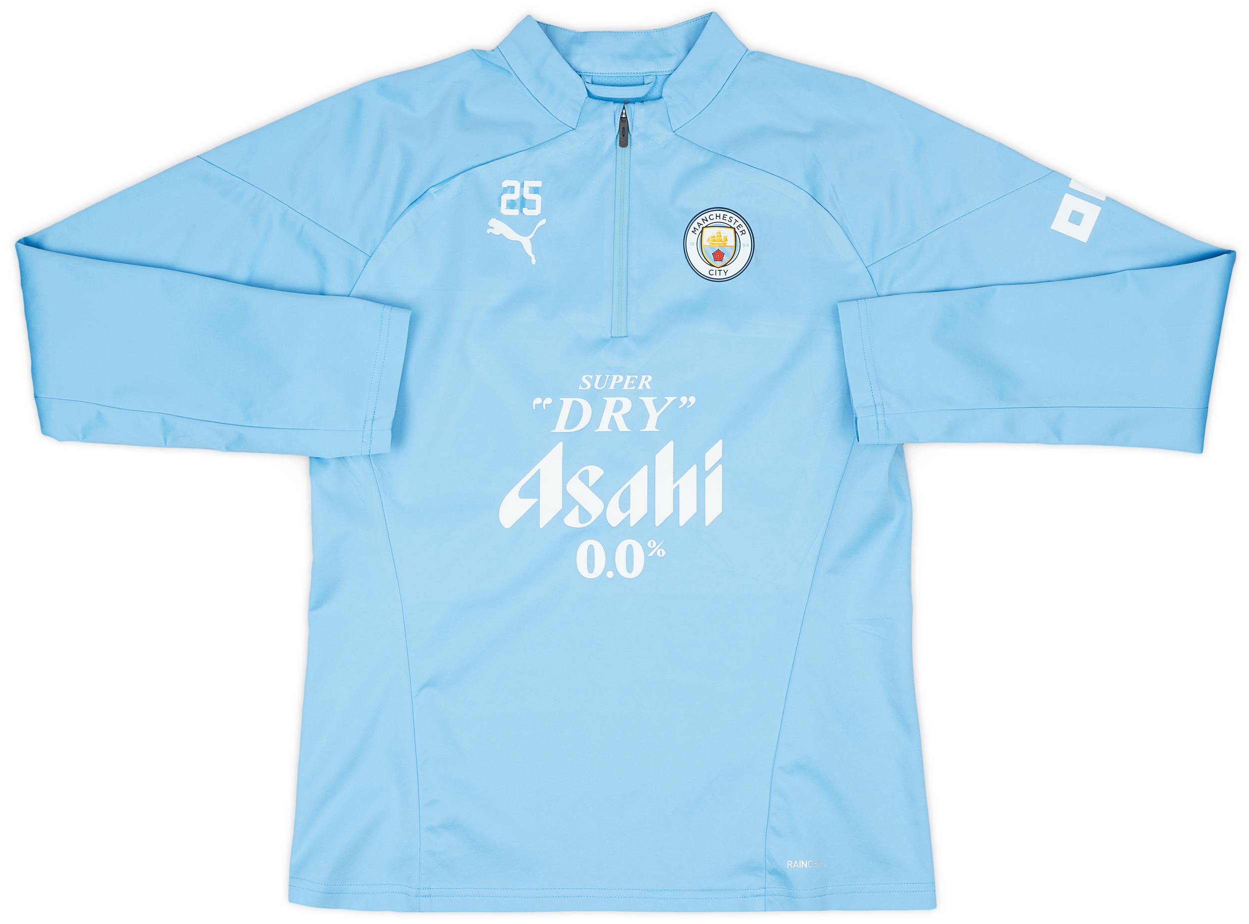 2023-24 Manchester City Player Issue 1/4 Zip Rain Top #25 (Akanji) - 7/10 - (S)