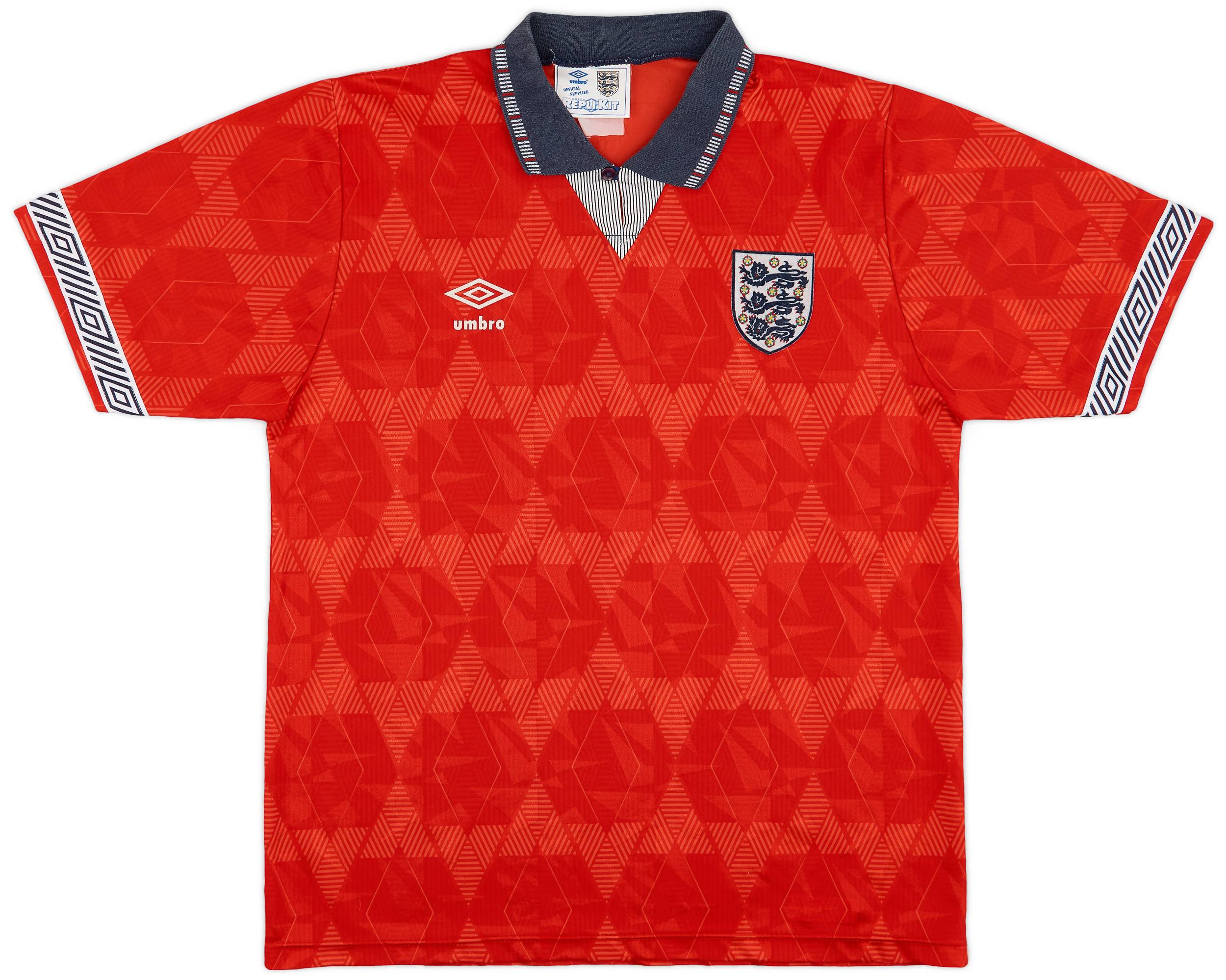 ENGLAND 1990 1992 AWAY SHIRT FOOTBALL SOCCER JERSEY UMBRO