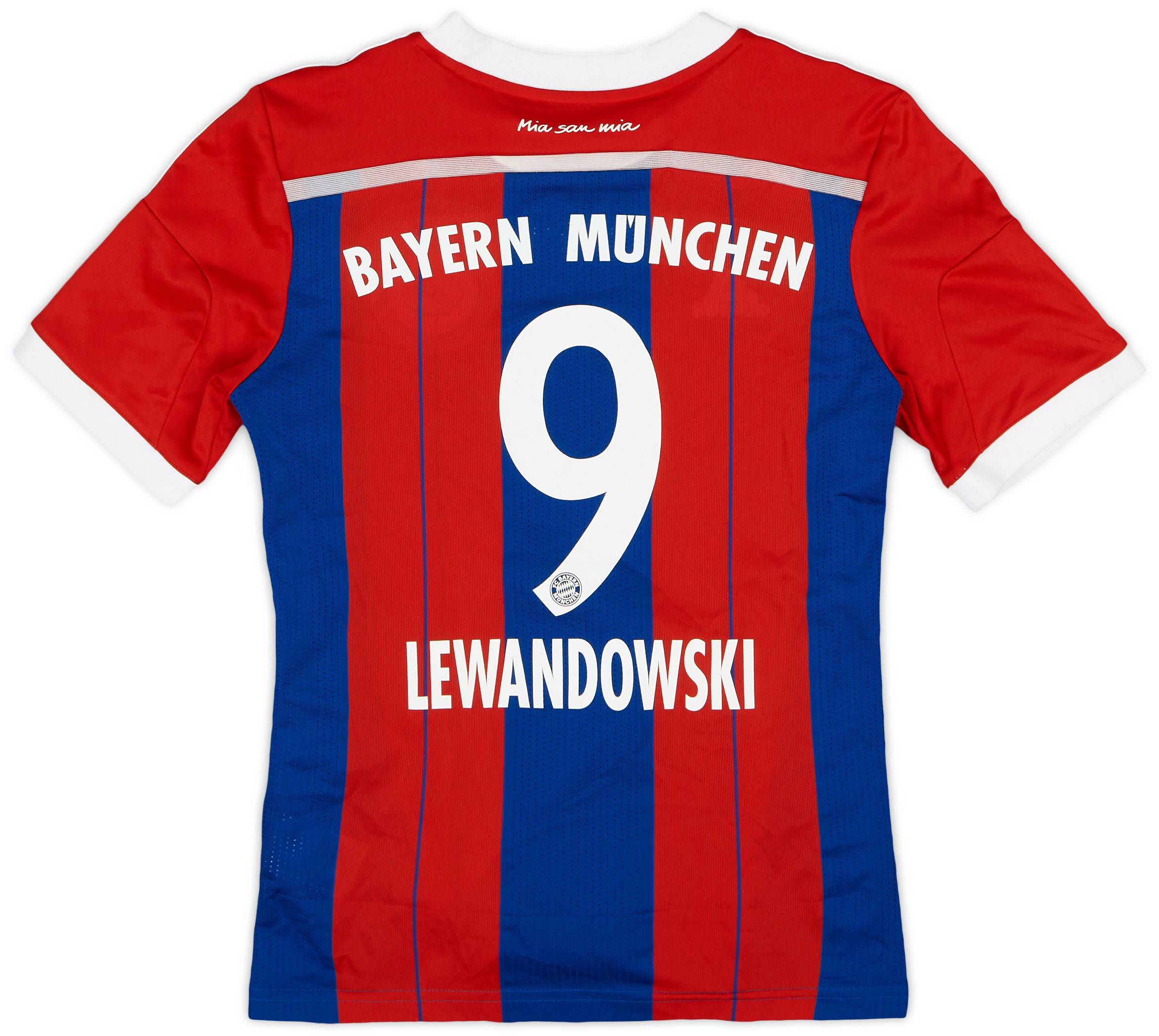 2014-15 Bayern Munich Home Shirt Lewandowski #9 - 8/10 - (M.Boys)