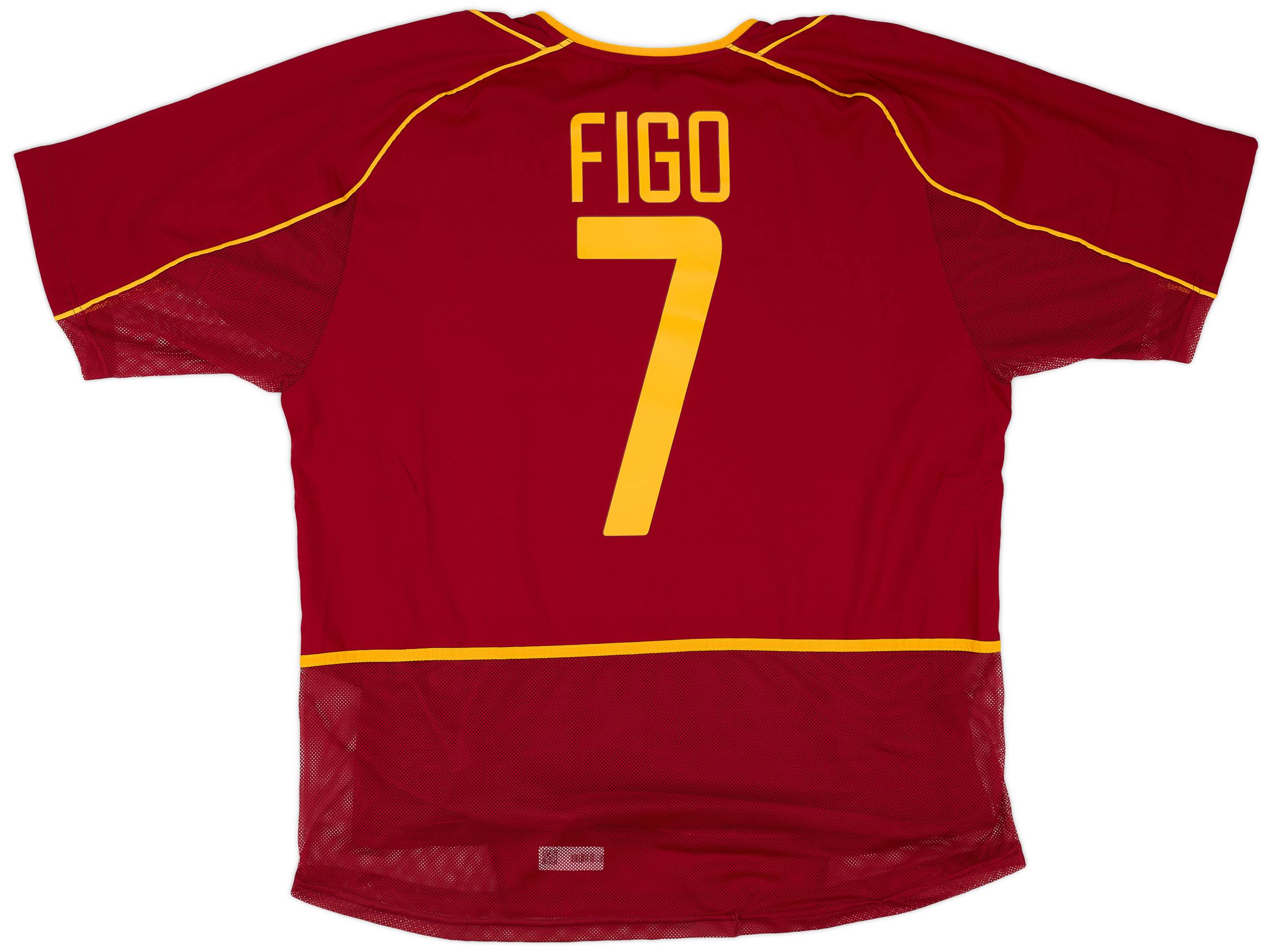2002-04 Portugal Home Shirt Figo #7 - 8/10 - (XL)