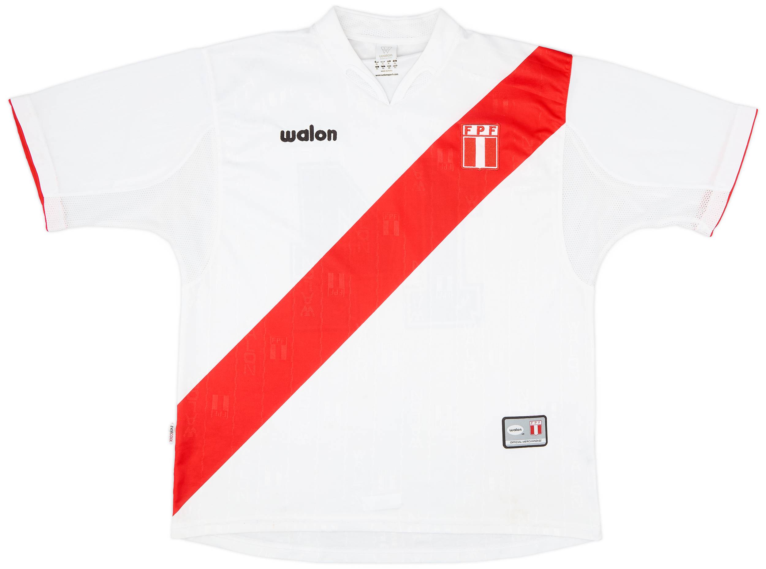 2004-06 Peru Home Shirt #14 - 8/10 - (XL)