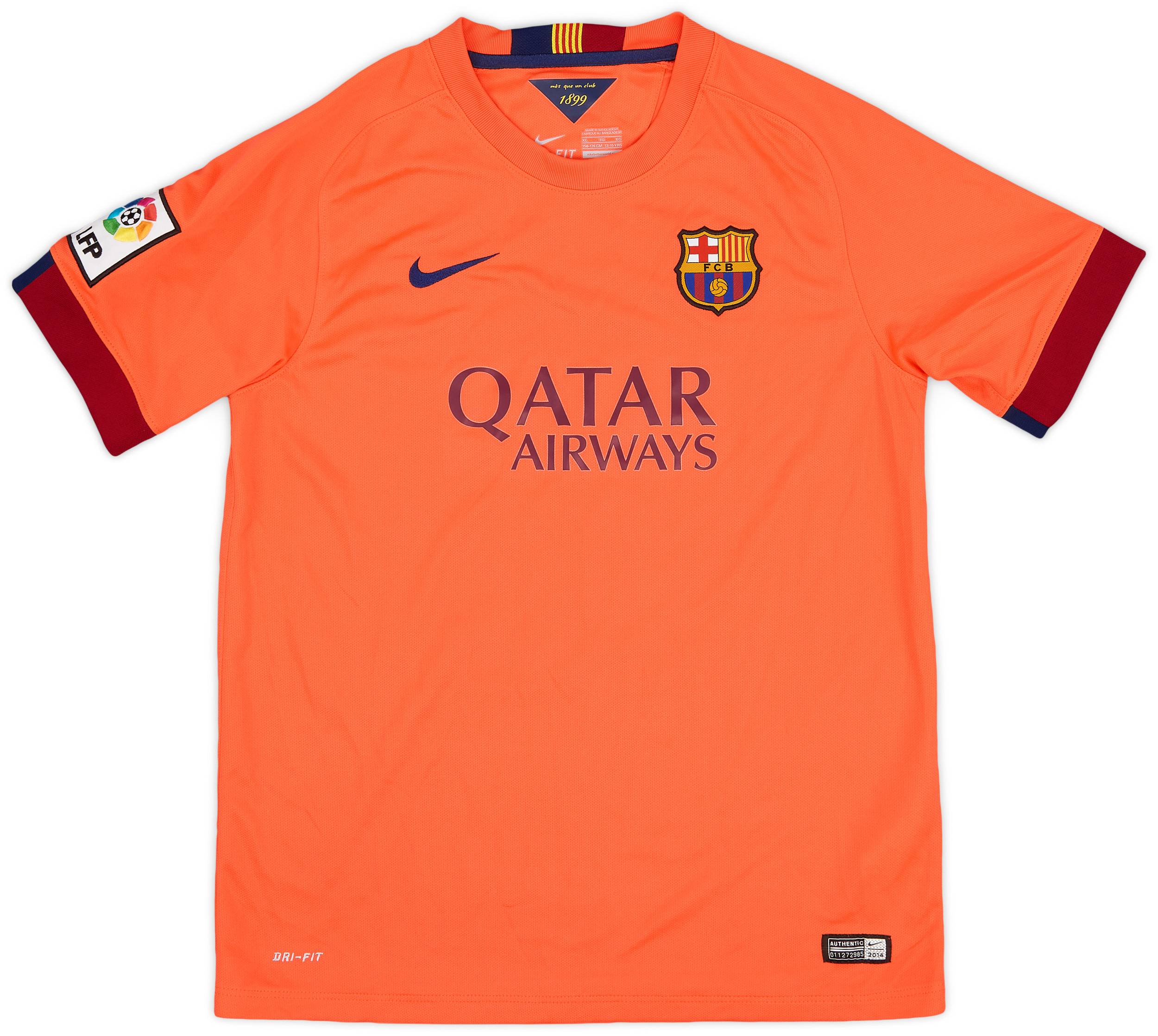 2014-15 Barcelona Away Shirt - 8/10 - (XL.Boys)