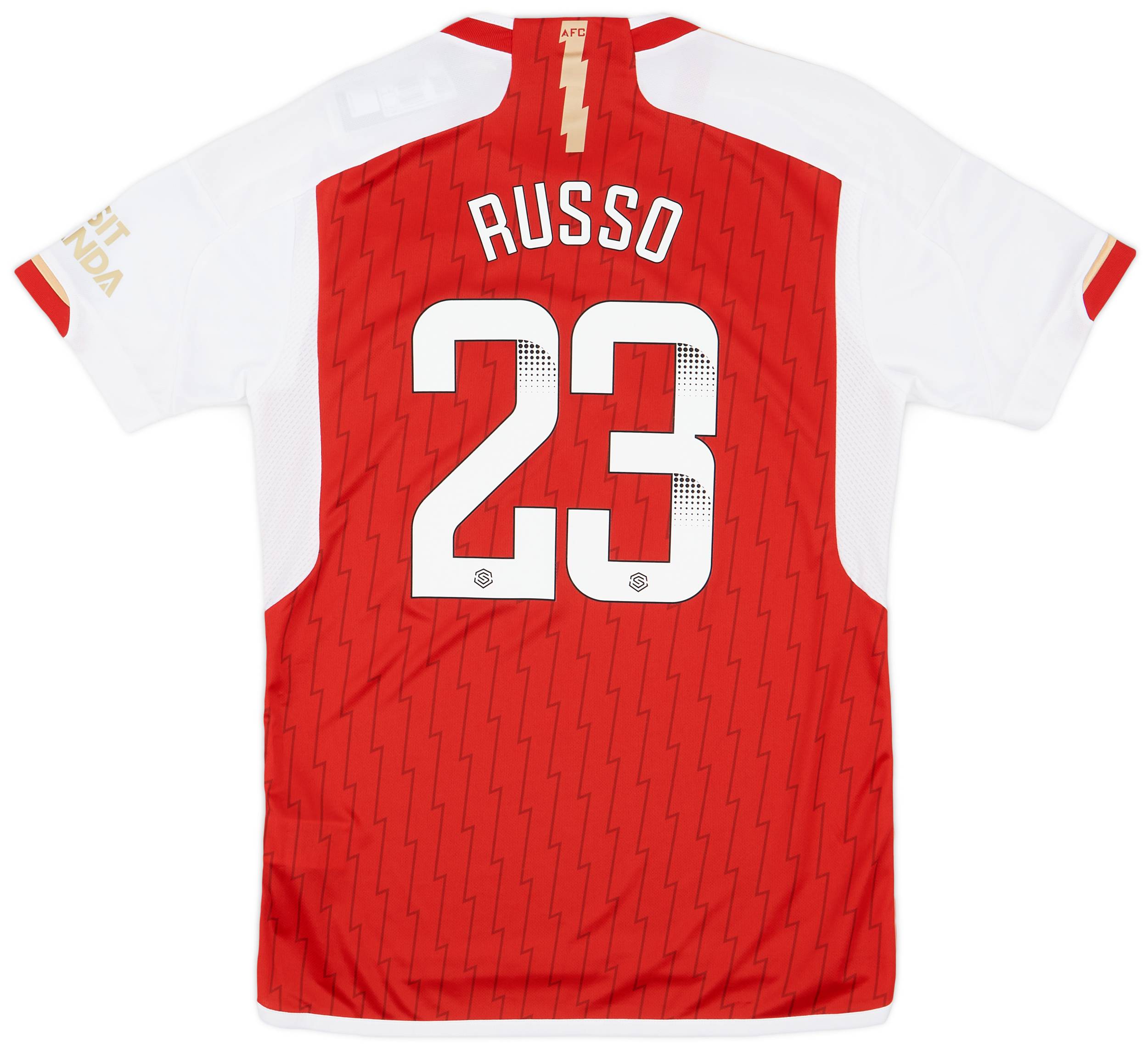 2023-24 Arsenal Women&#039;s Home Shirt Russo #23 (Unisex Fit)
