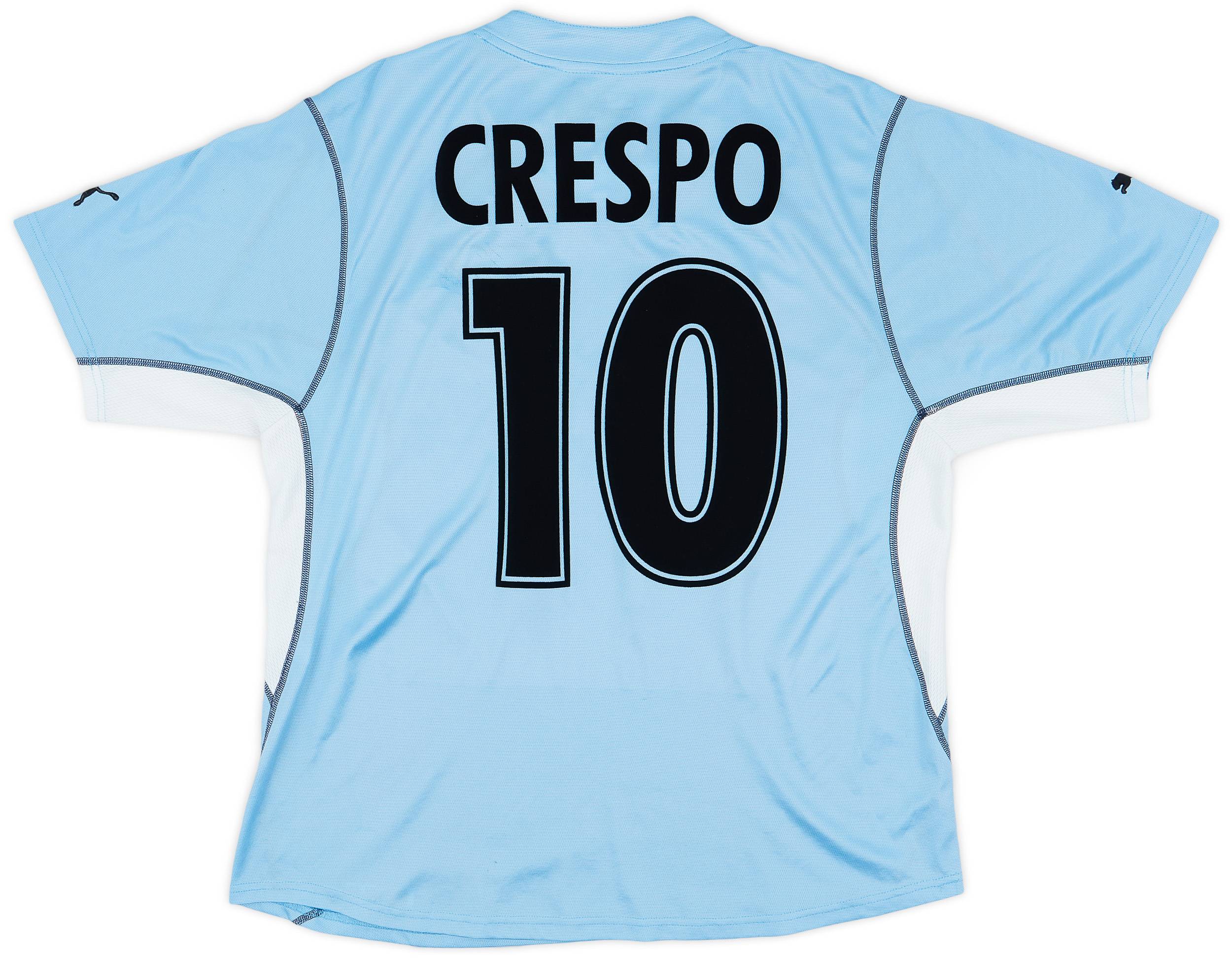 2001-02 Lazio Home Shirt Crespo #10 - 6/10 - (L)