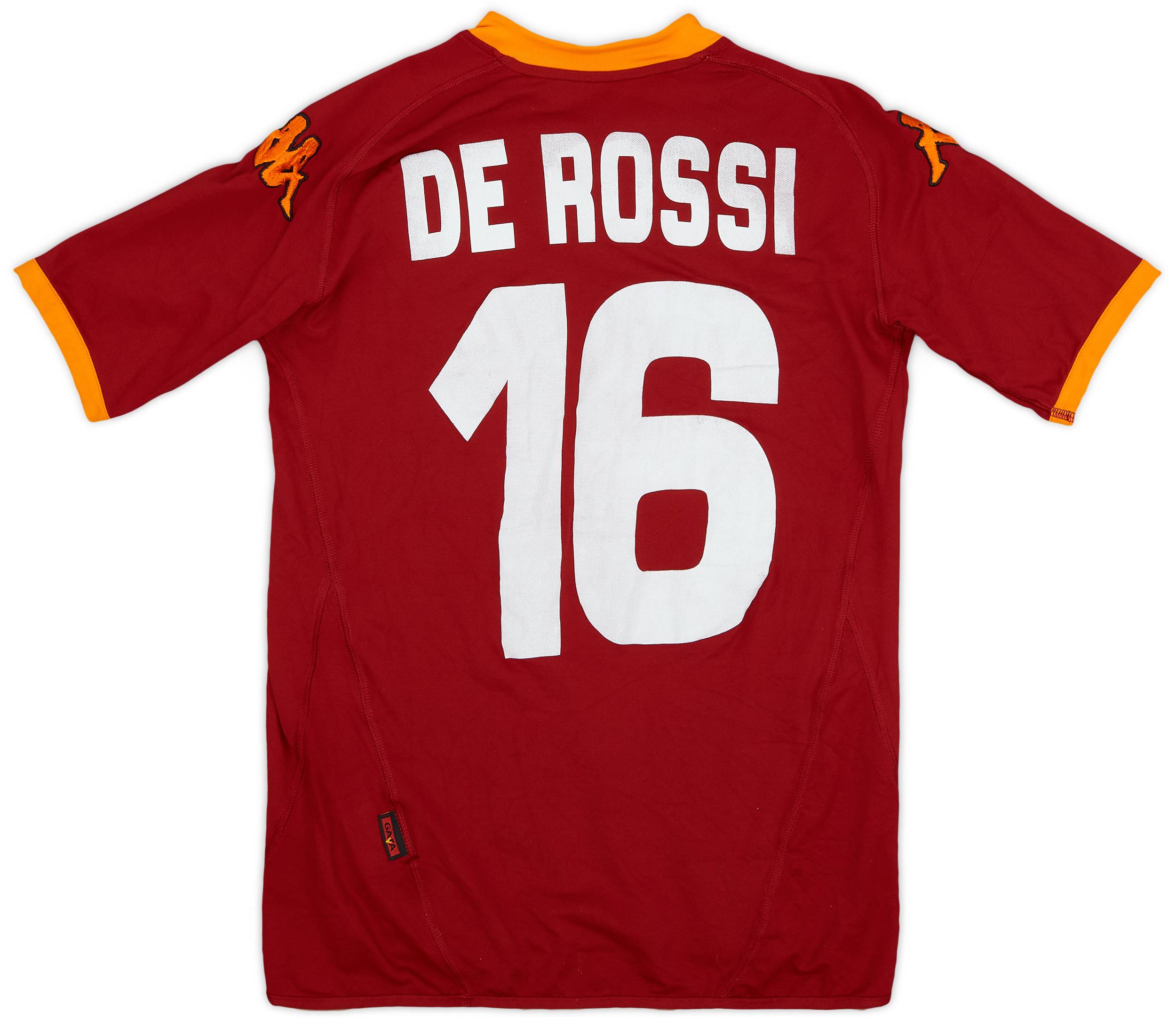 2007-08 Roma Home Shirt De Rossi #16 - 5/10 - (XS)