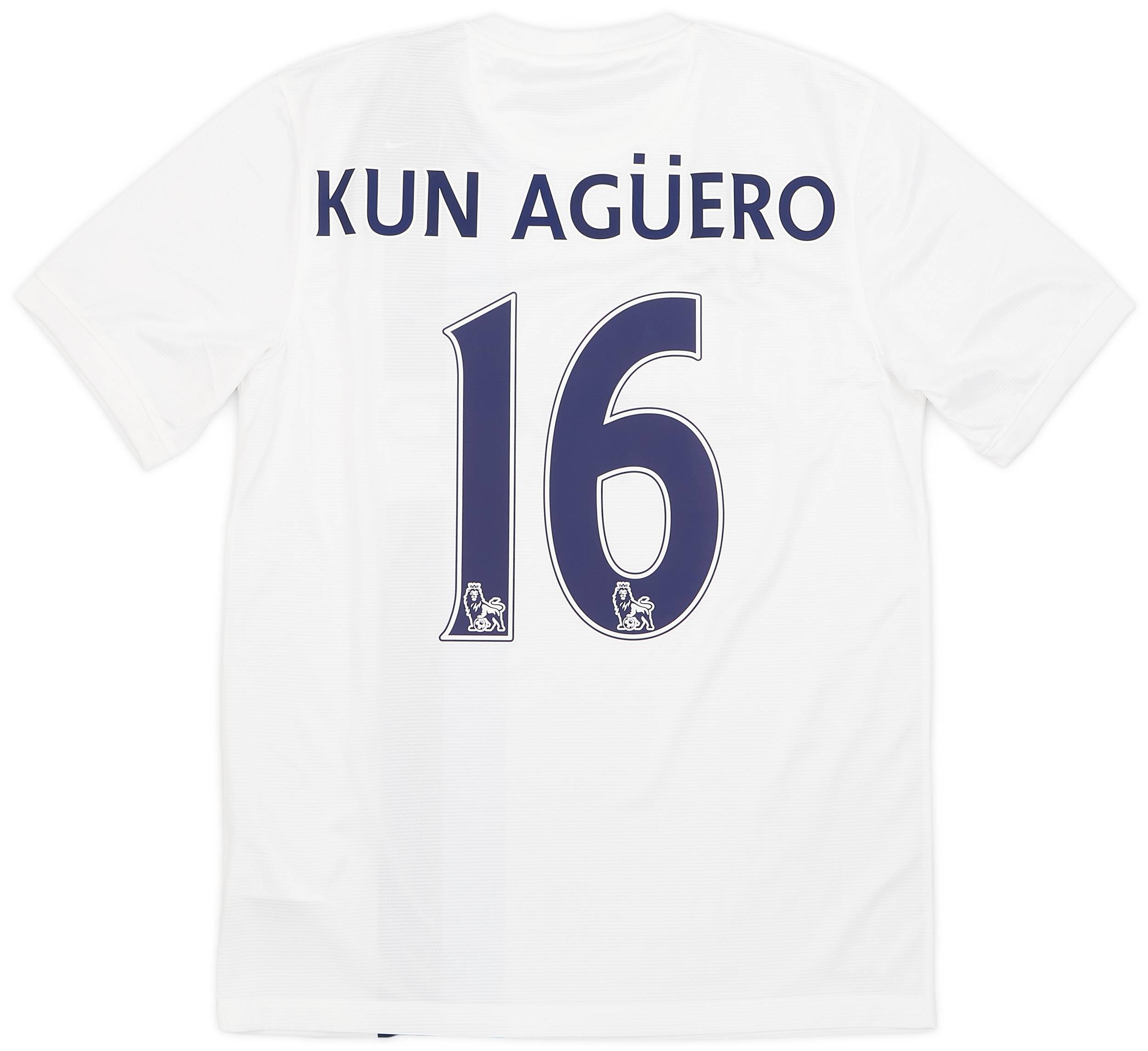 2013-14 Manchester City Third Shirt Kun Aguero #16 (M)