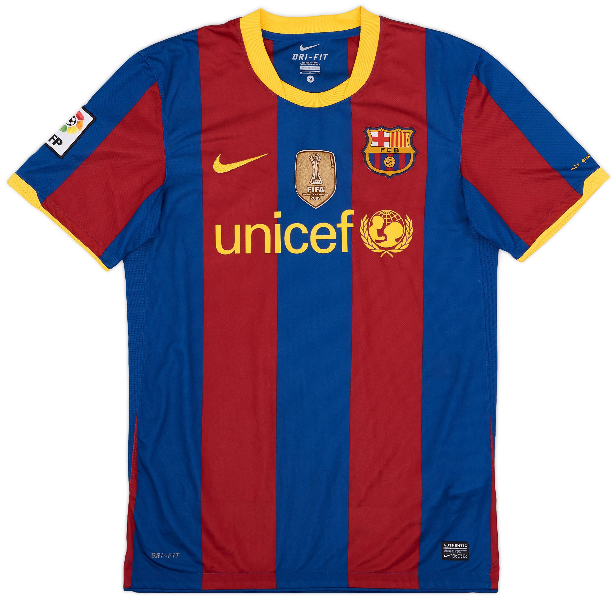 2010-11 Barcelona Home Shirt Ibrahimovic #9 - 6/10 - (M)