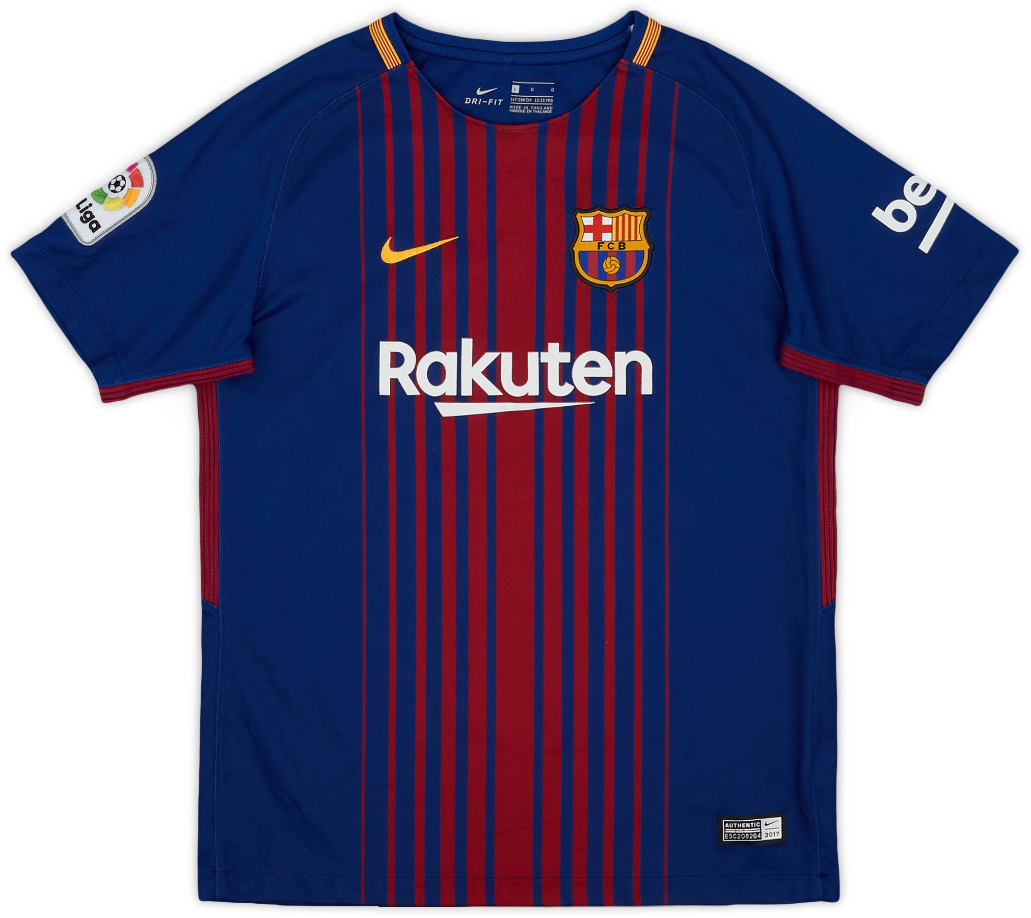 2017-18 Barcelona Home Shirt - 9/10 - (L.Boys)