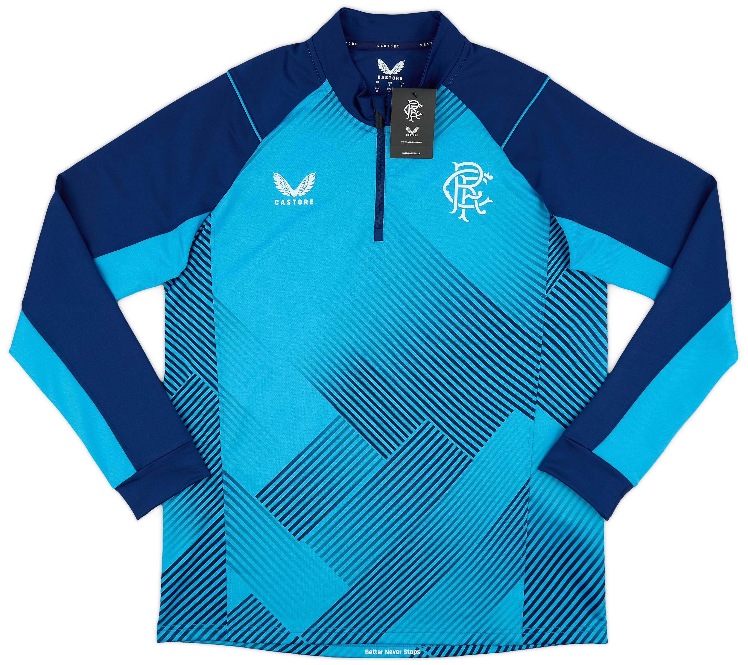 2023-24 Rangers Castore 1/4 Zip Training Top