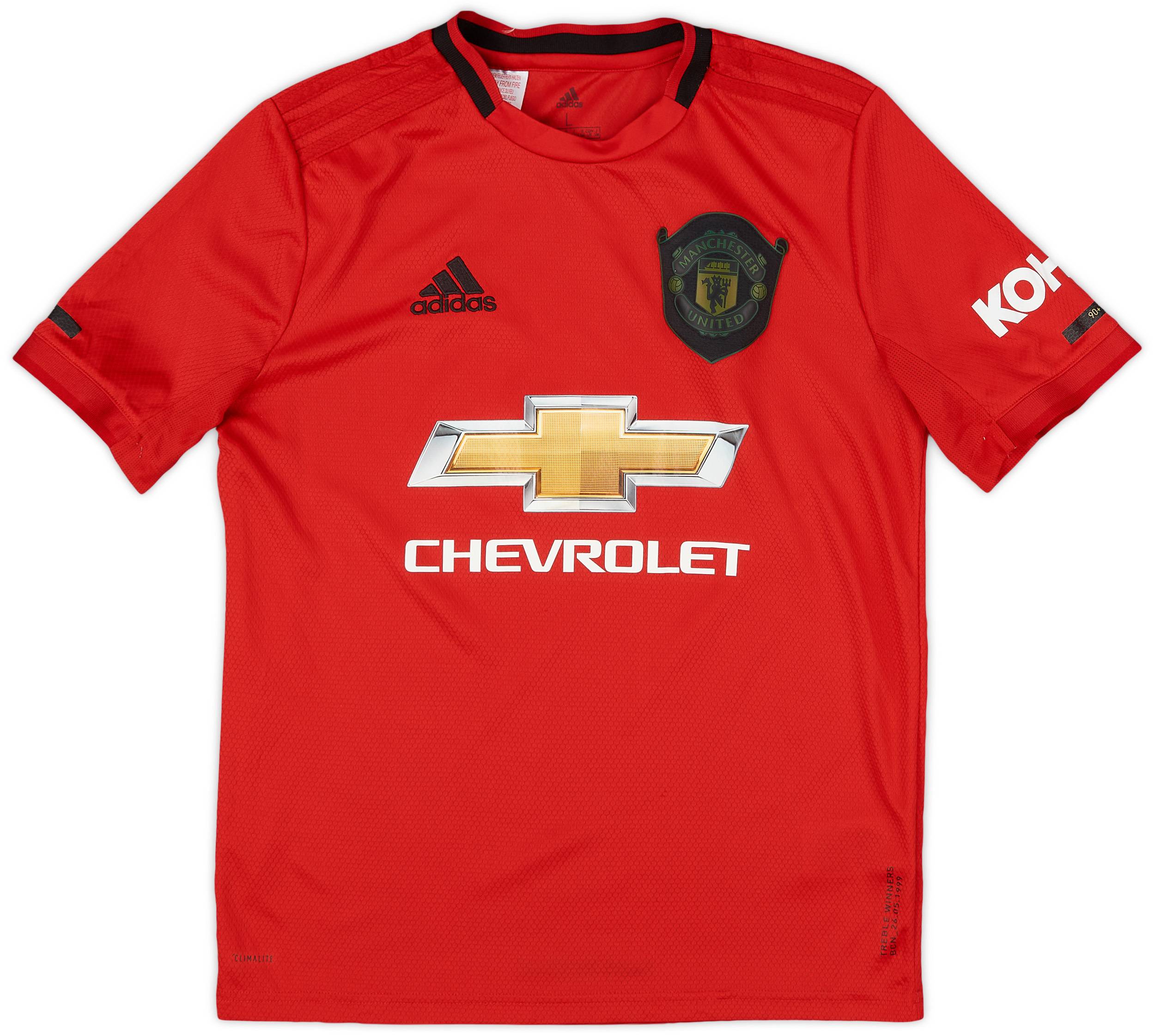2019-20 Manchester United Home Shirt - 9/10 - (L.Boys)