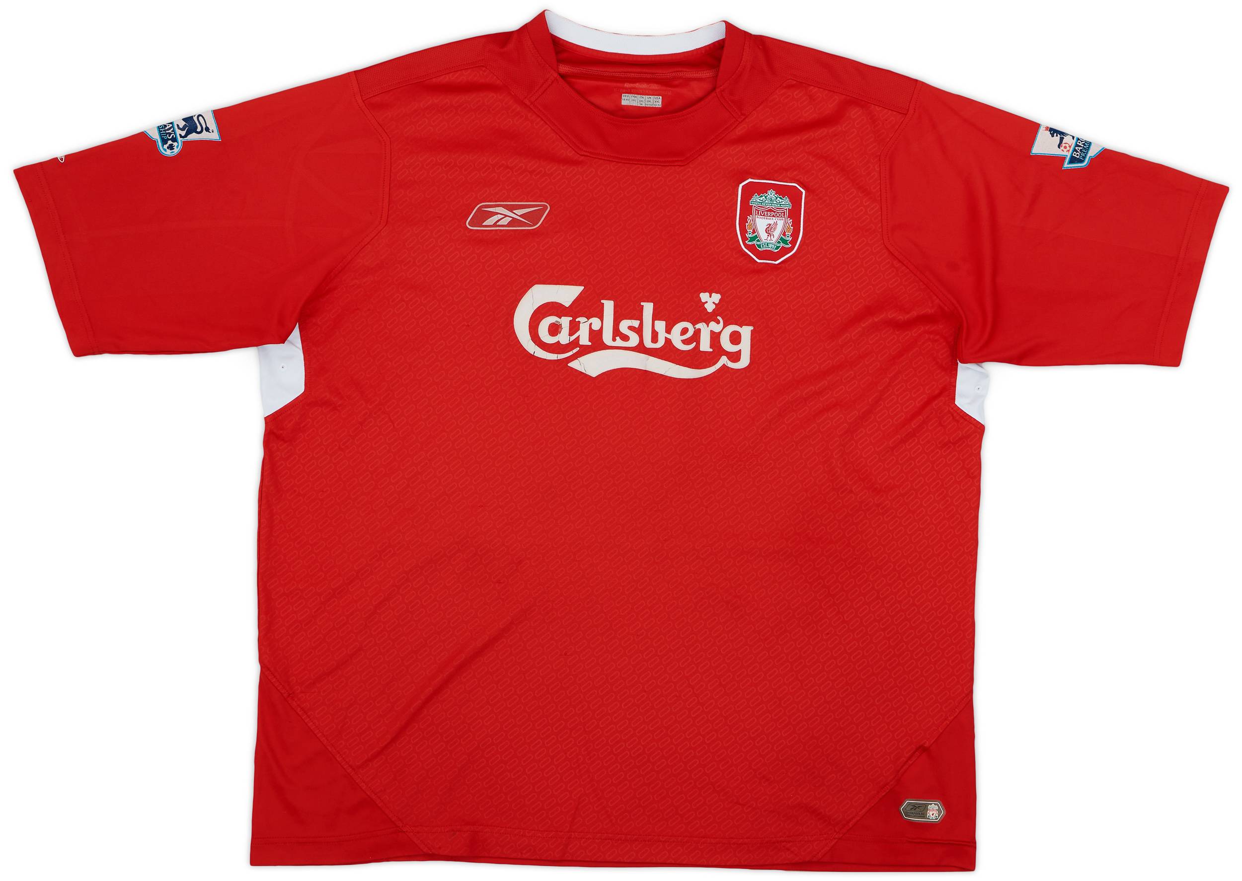 再入荷商品 Liverpool 2004-06 Home (XXL) - 3/10 - #14 Alonso Shirt ウェア