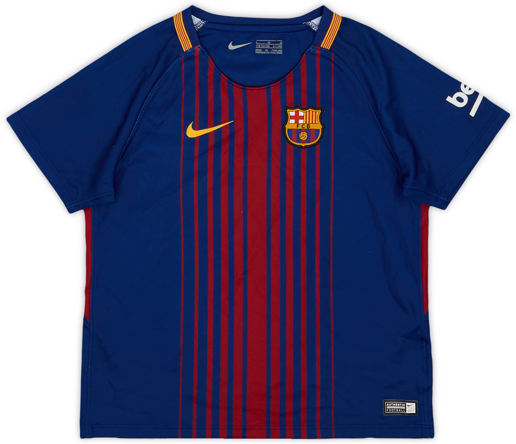 2017-18 Barcelona Home Shirt - 8/10 - (S.Boys)