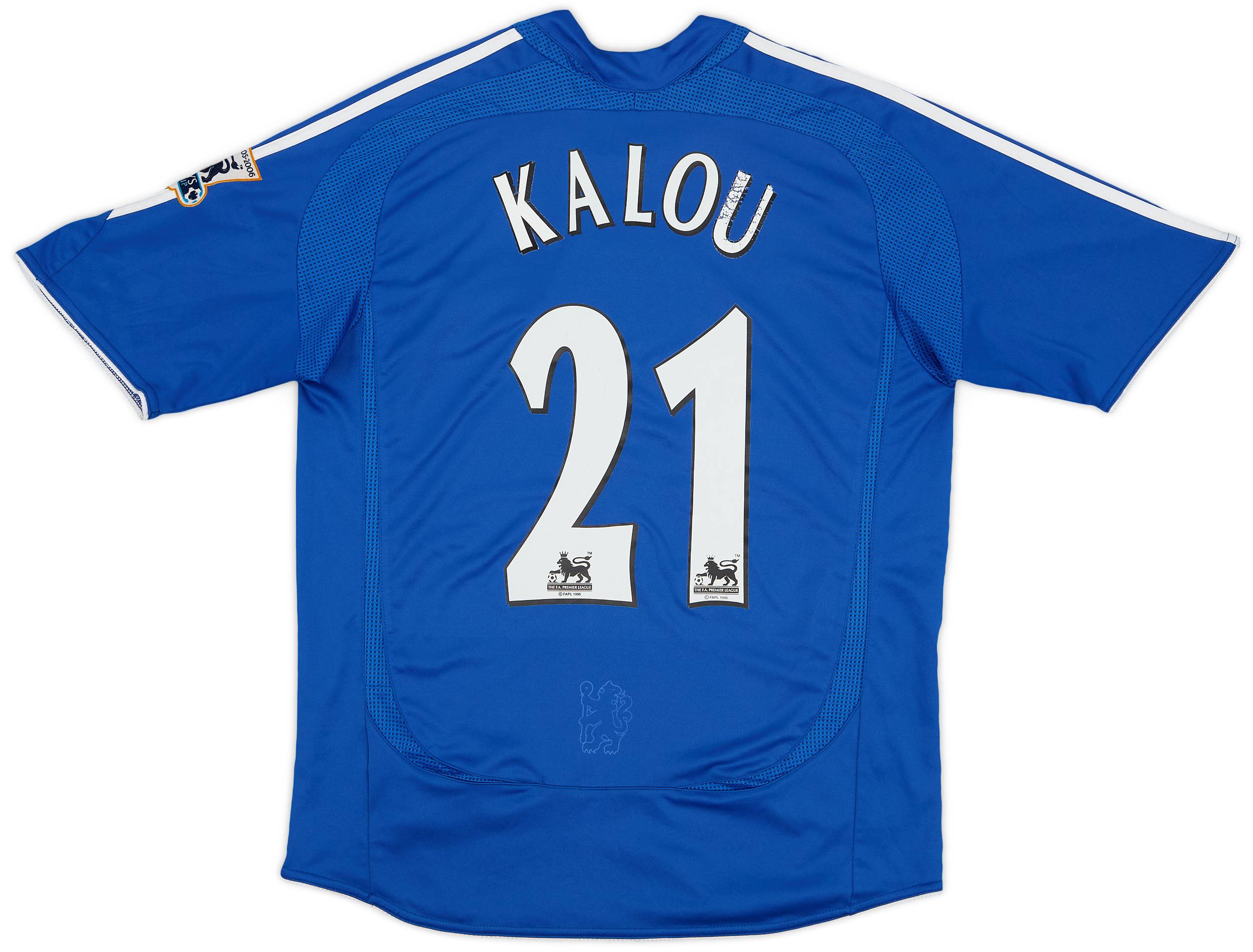 2006-08 Chelsea Home Shirt Kalou #21 - 5/10 - (L.Boys)