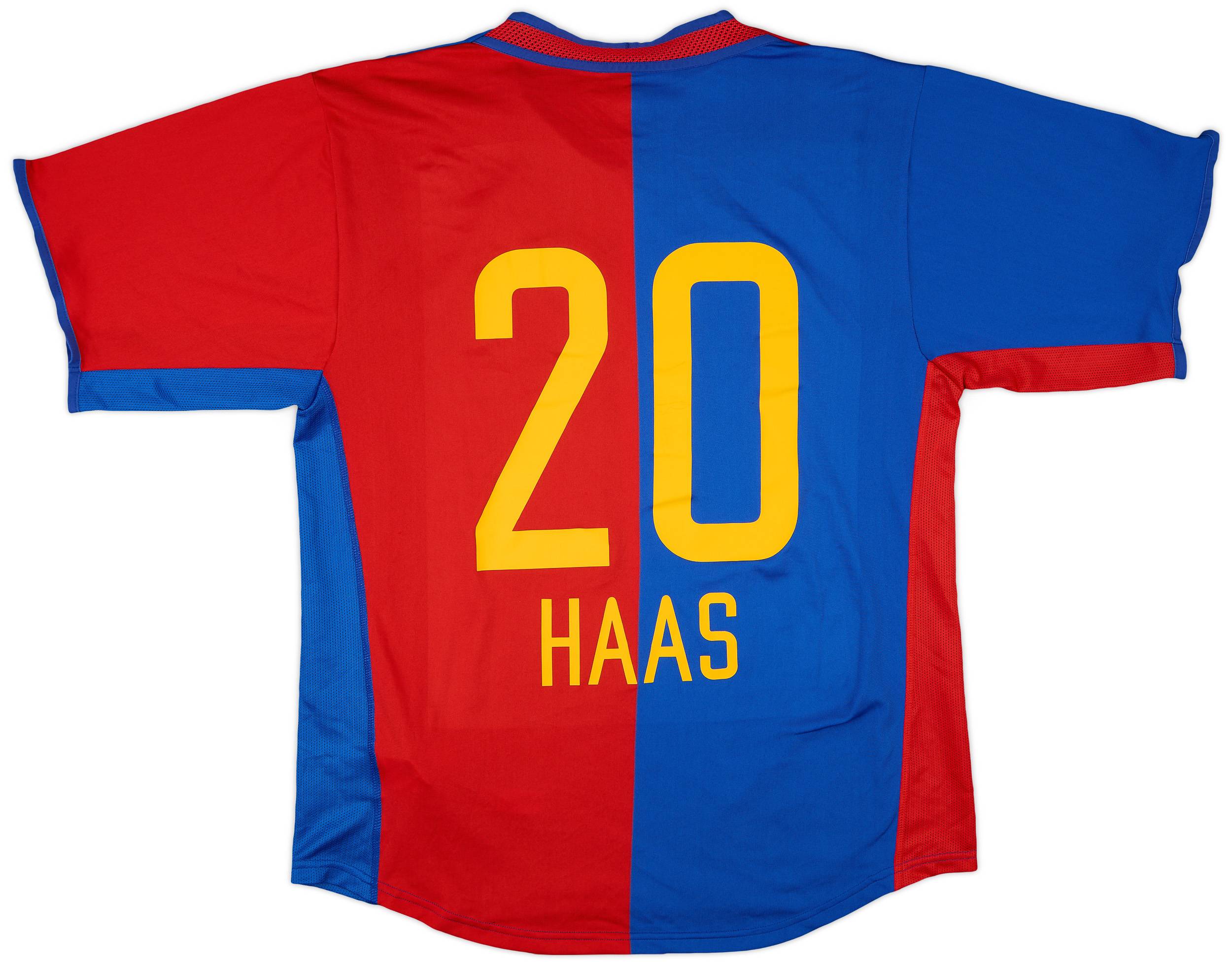 2002-04 FC Basel Home Shirt Haas #20 - 5/10 - (L)