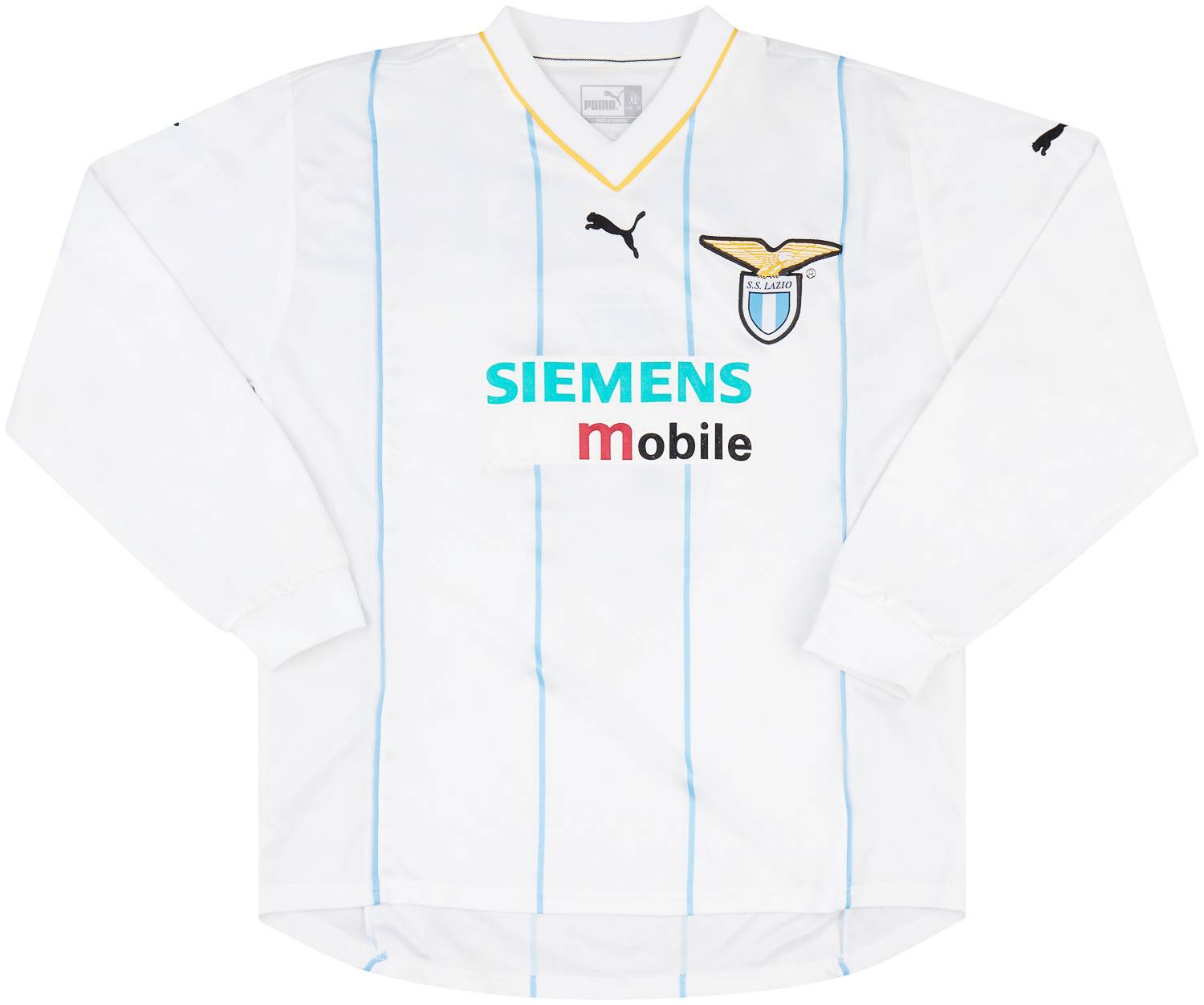 2001-02 Lazio Match Worn Third L/S Shirt Mendieta #6 (v AC Milan)