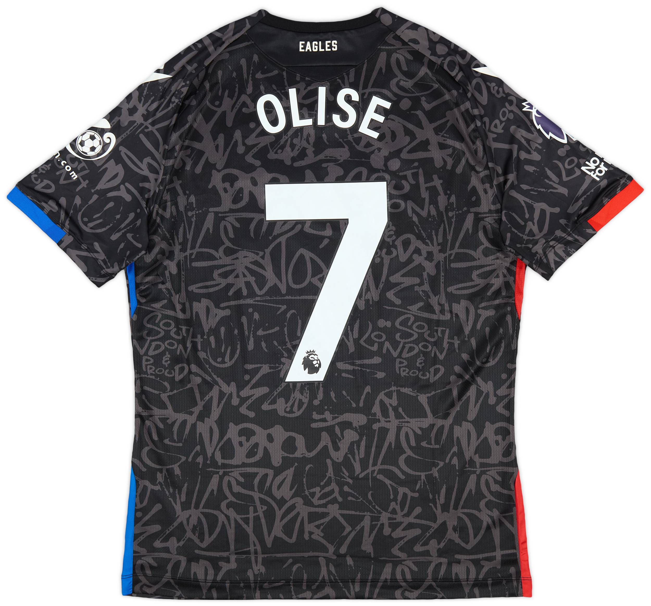 2023-24 Crystal Palace Match Issue Third Shirt Olise #7