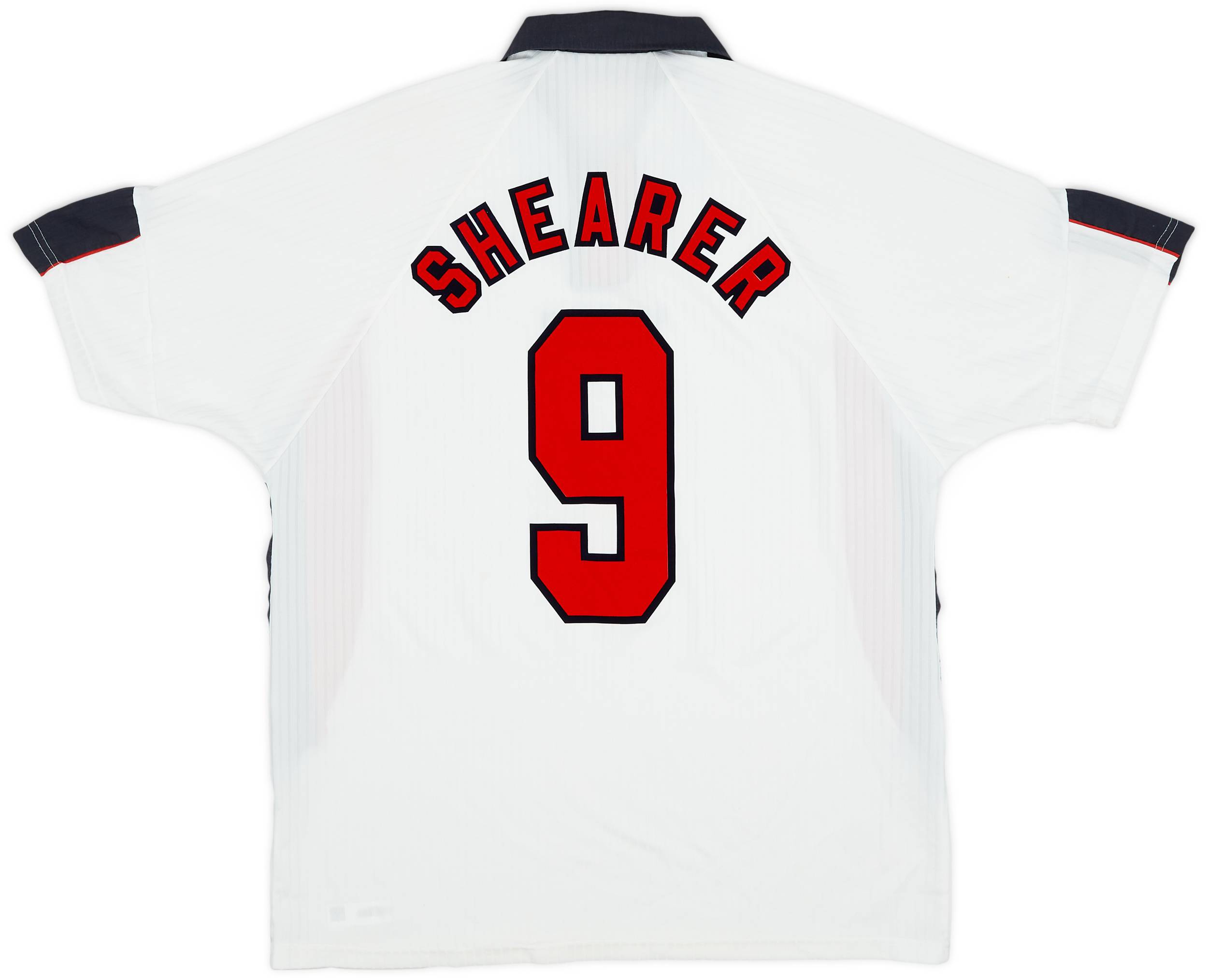 1997-99 England Home Shirt Shearer #9 - 8/10 - (XL)