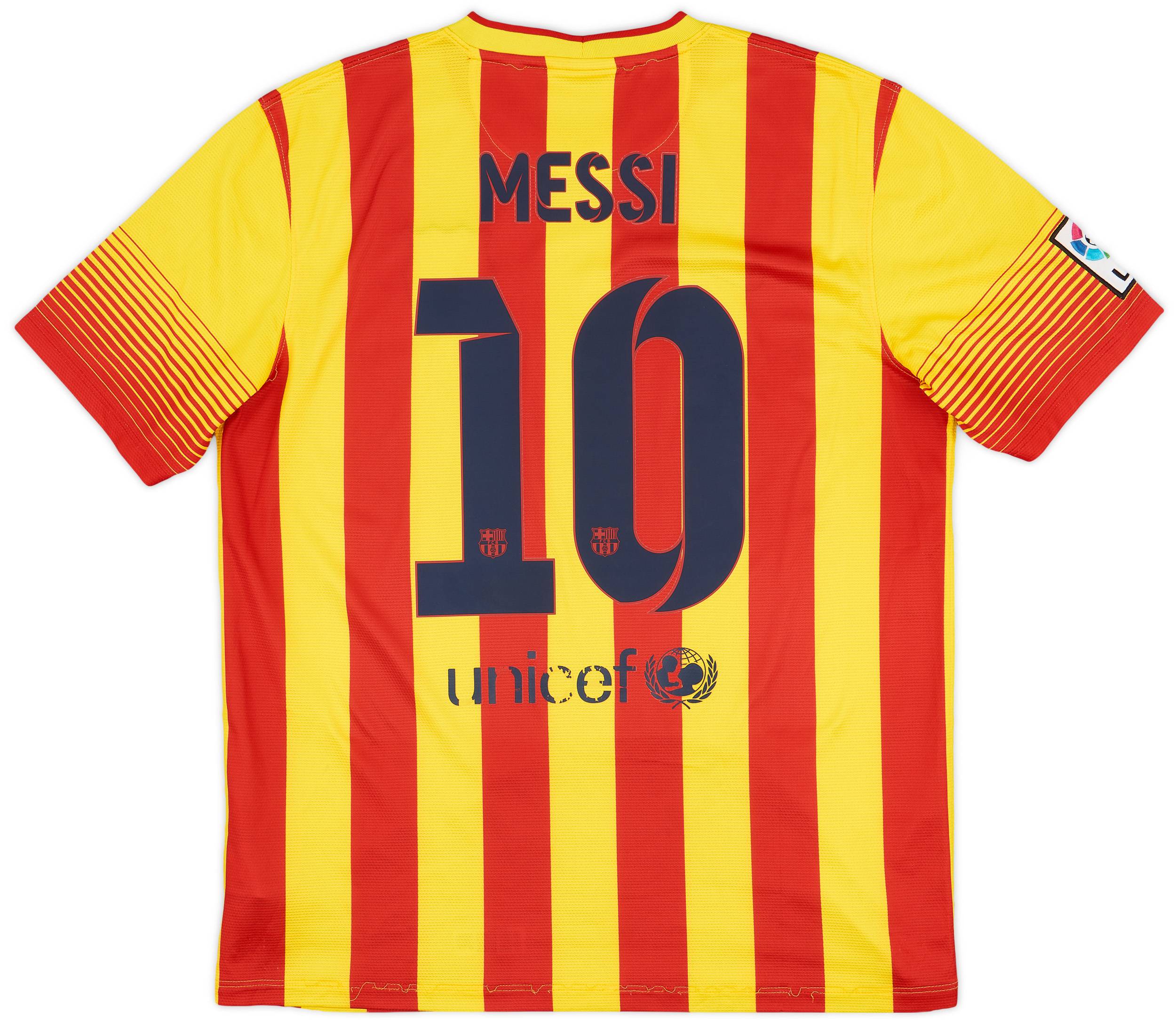 2013-15 Barcelona Away Shirt Messi #10 - 5/10 - (L)