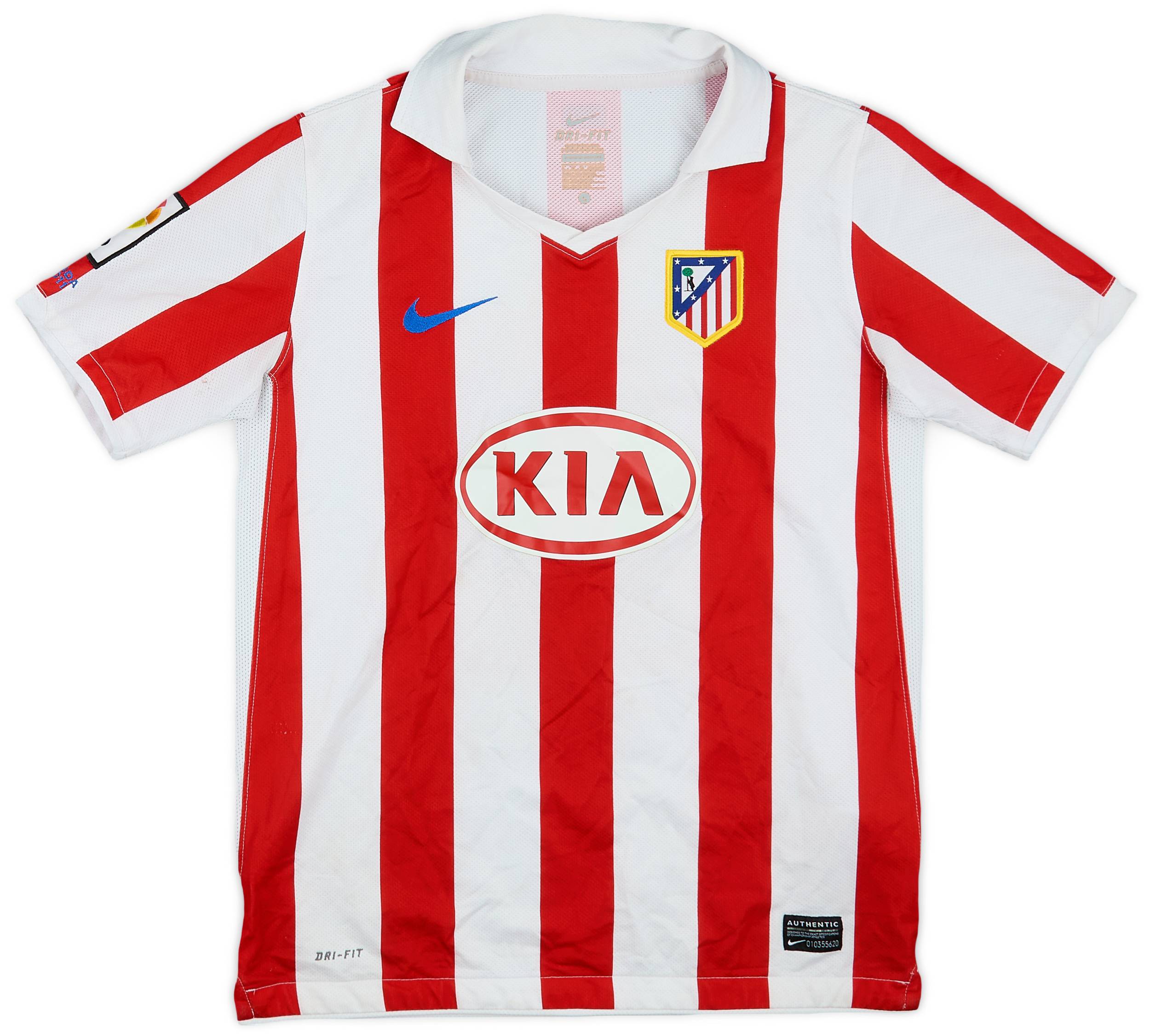 2010-11 Atletico Madrid Home Shirt - 8/10 - (L.Boys)