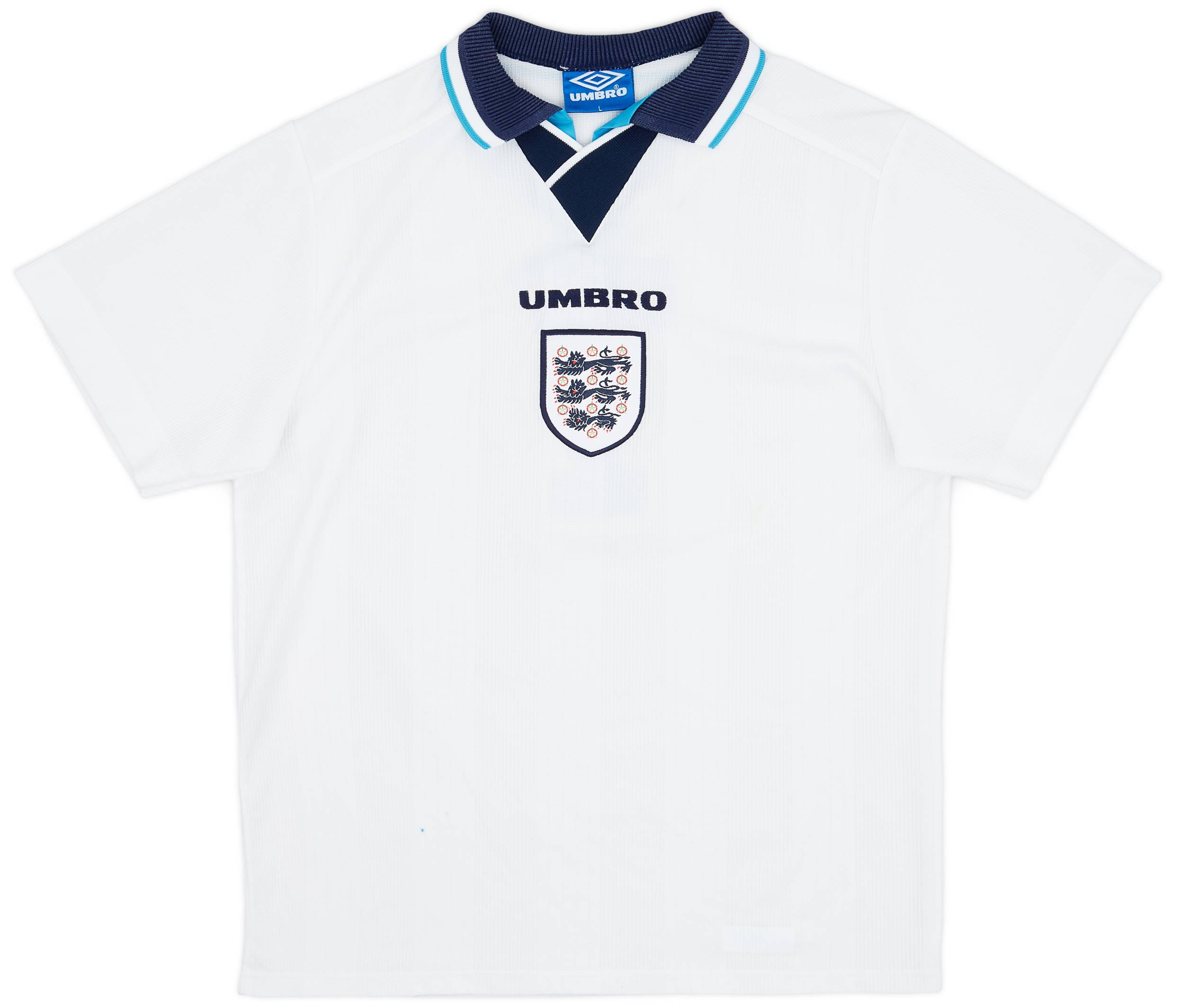 1995-97 England Home Shirt #7 - 7/10 - (L)