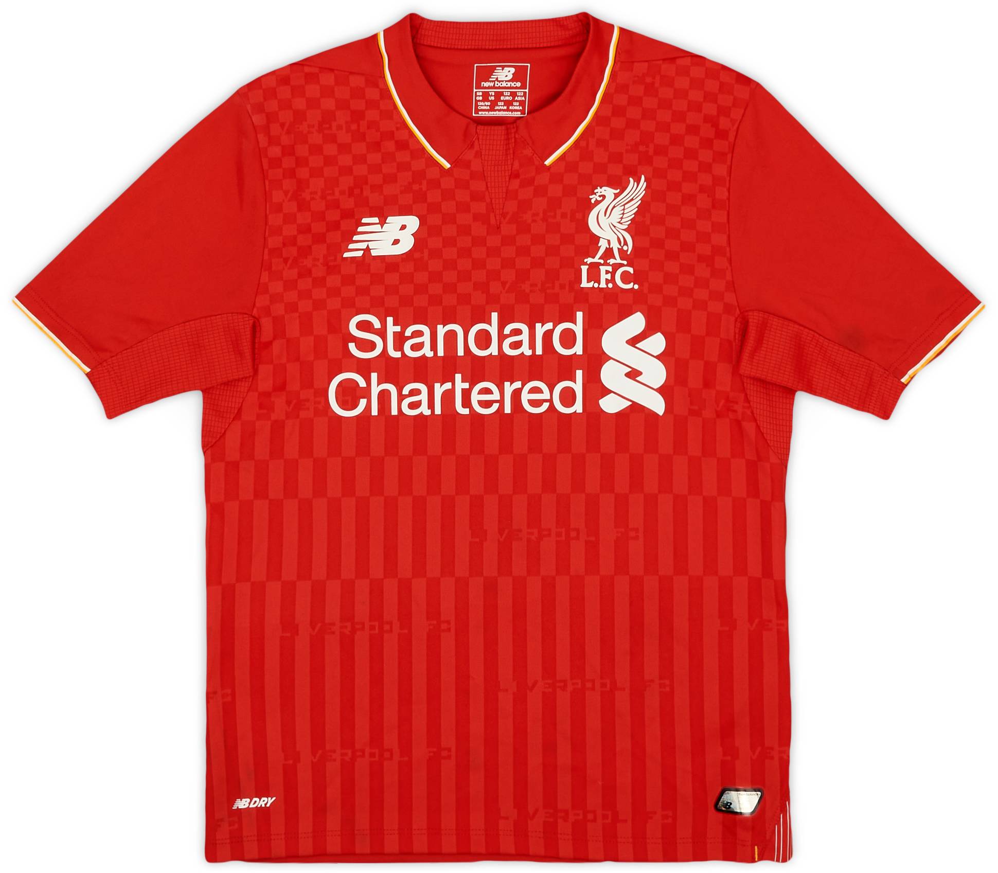 2015-16 Liverpool Home Shirt - 8/10 - (S.Boys)