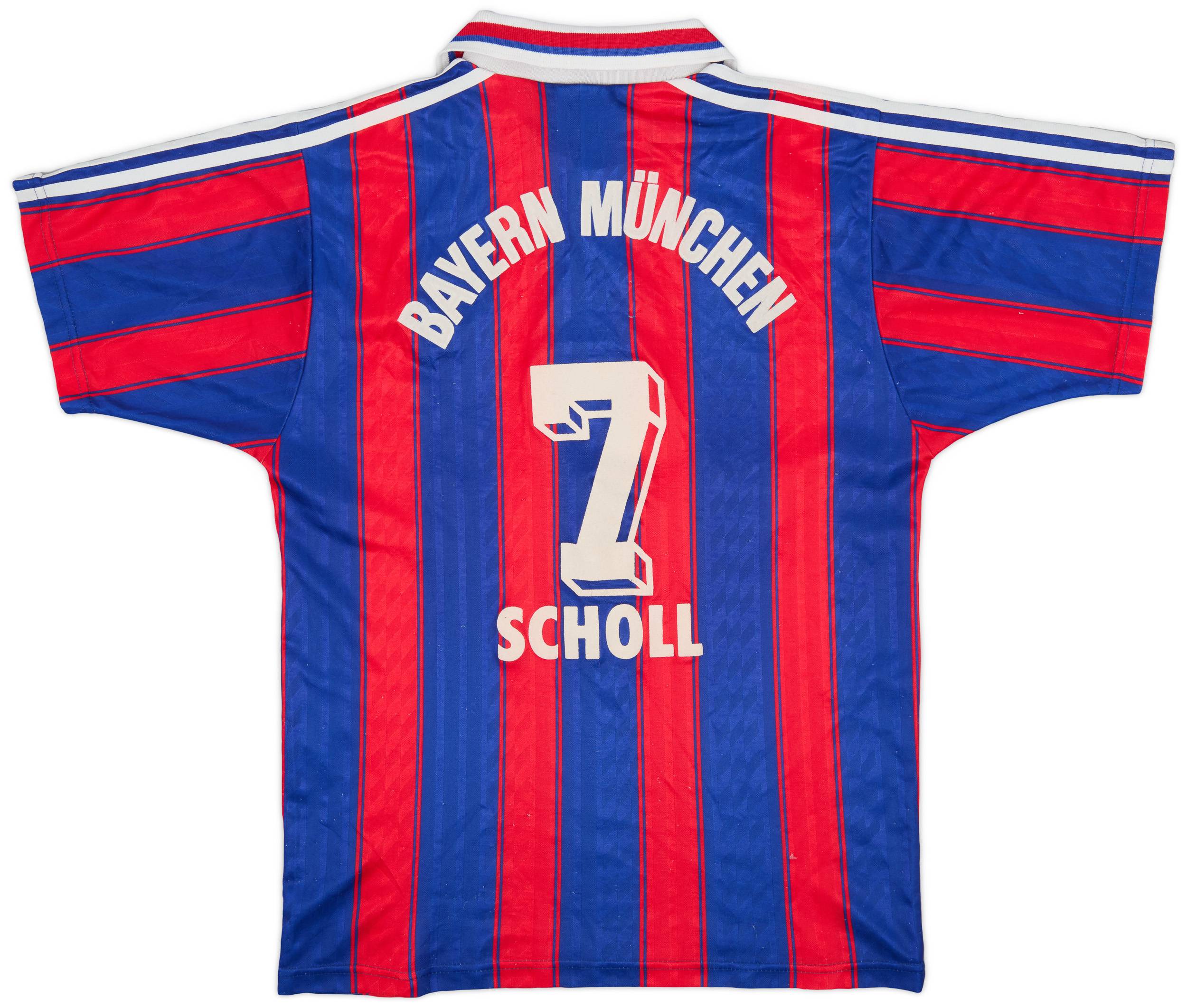 1995-97 Bayern Munich Home Shirt Scholl #7 - 8/10 - (S)