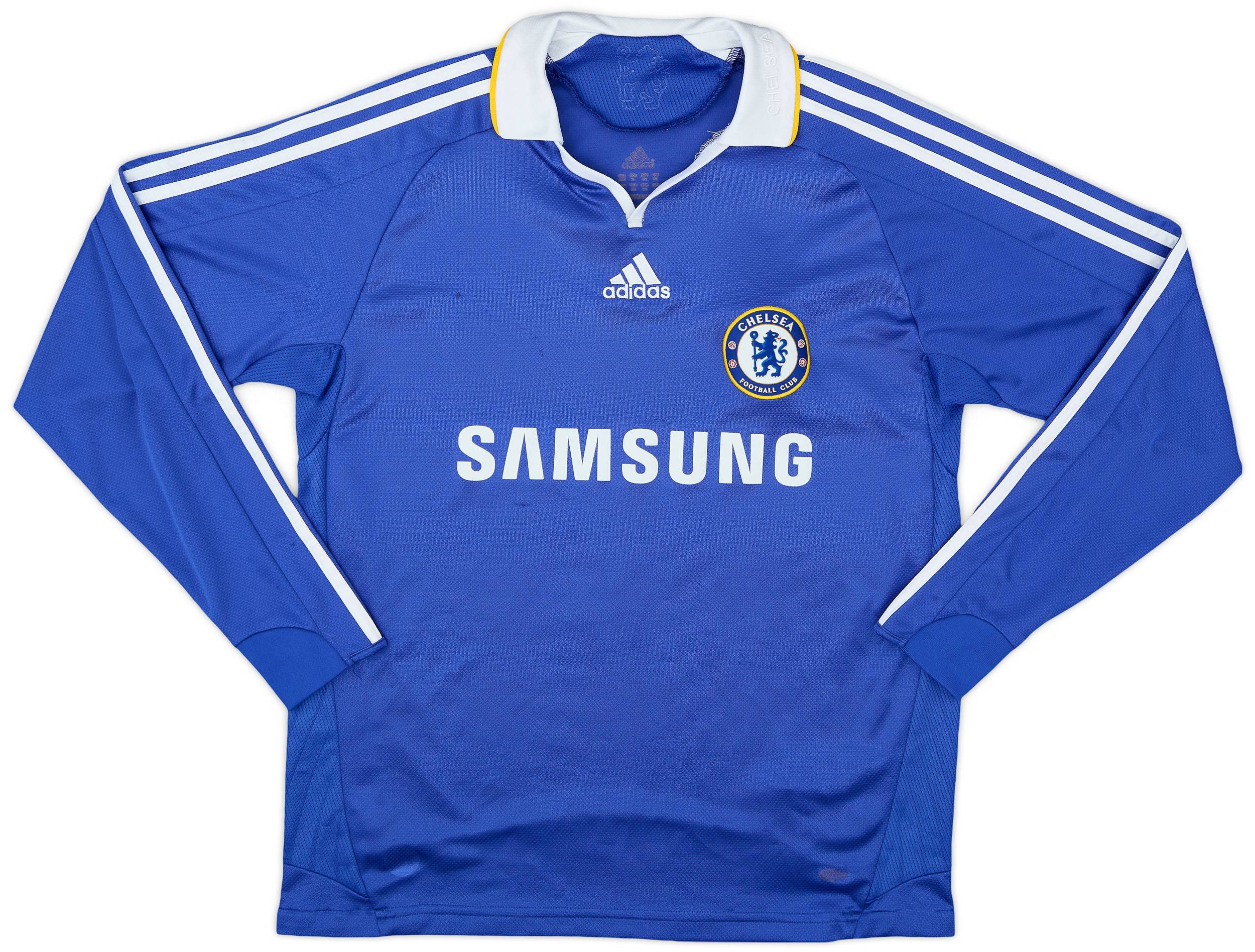 2008-09 Chelsea Home L/S Shirt - 6/10 - (XL.Boys)