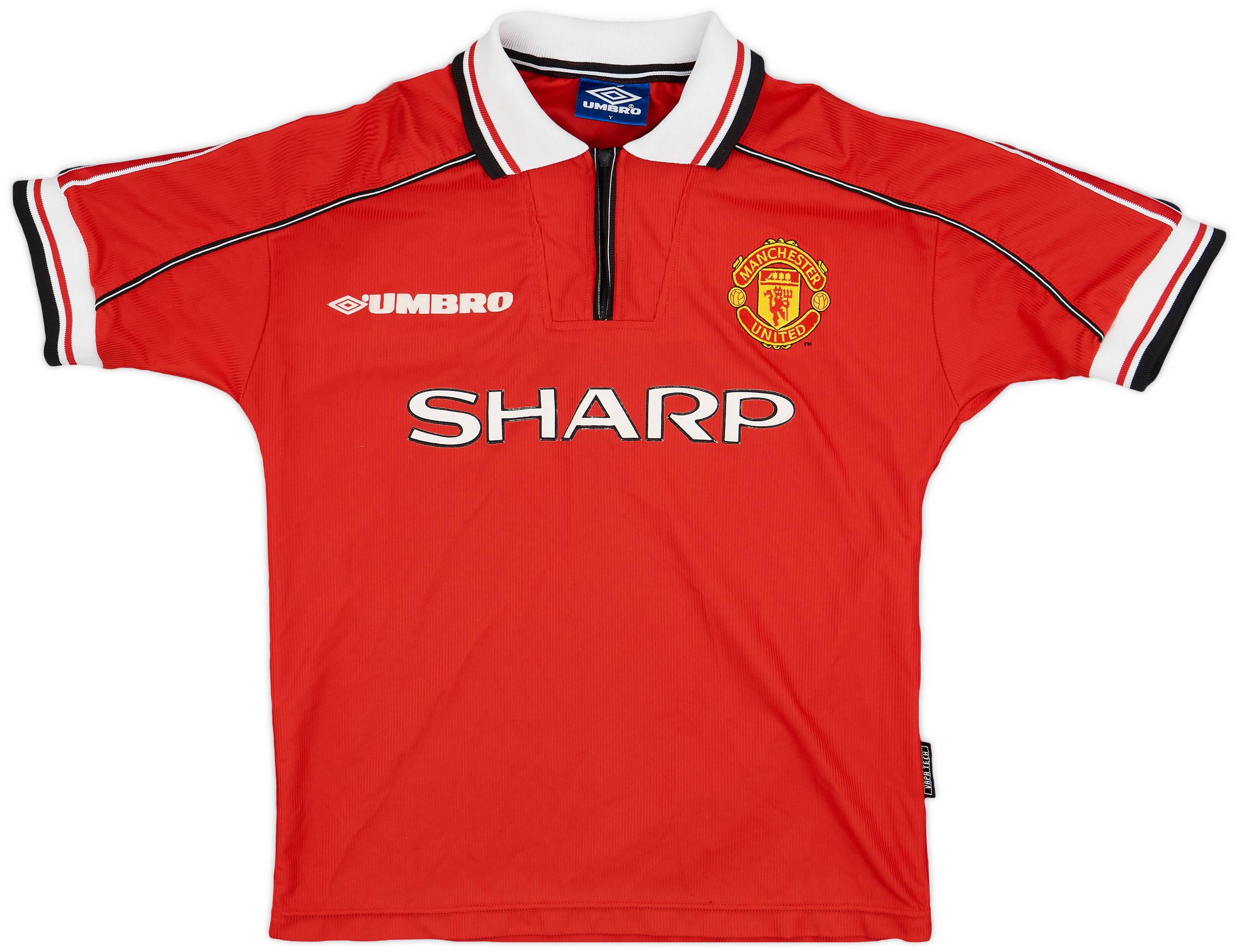 1998-00 Manchester United Home Shirt - 8/10 - (Y)