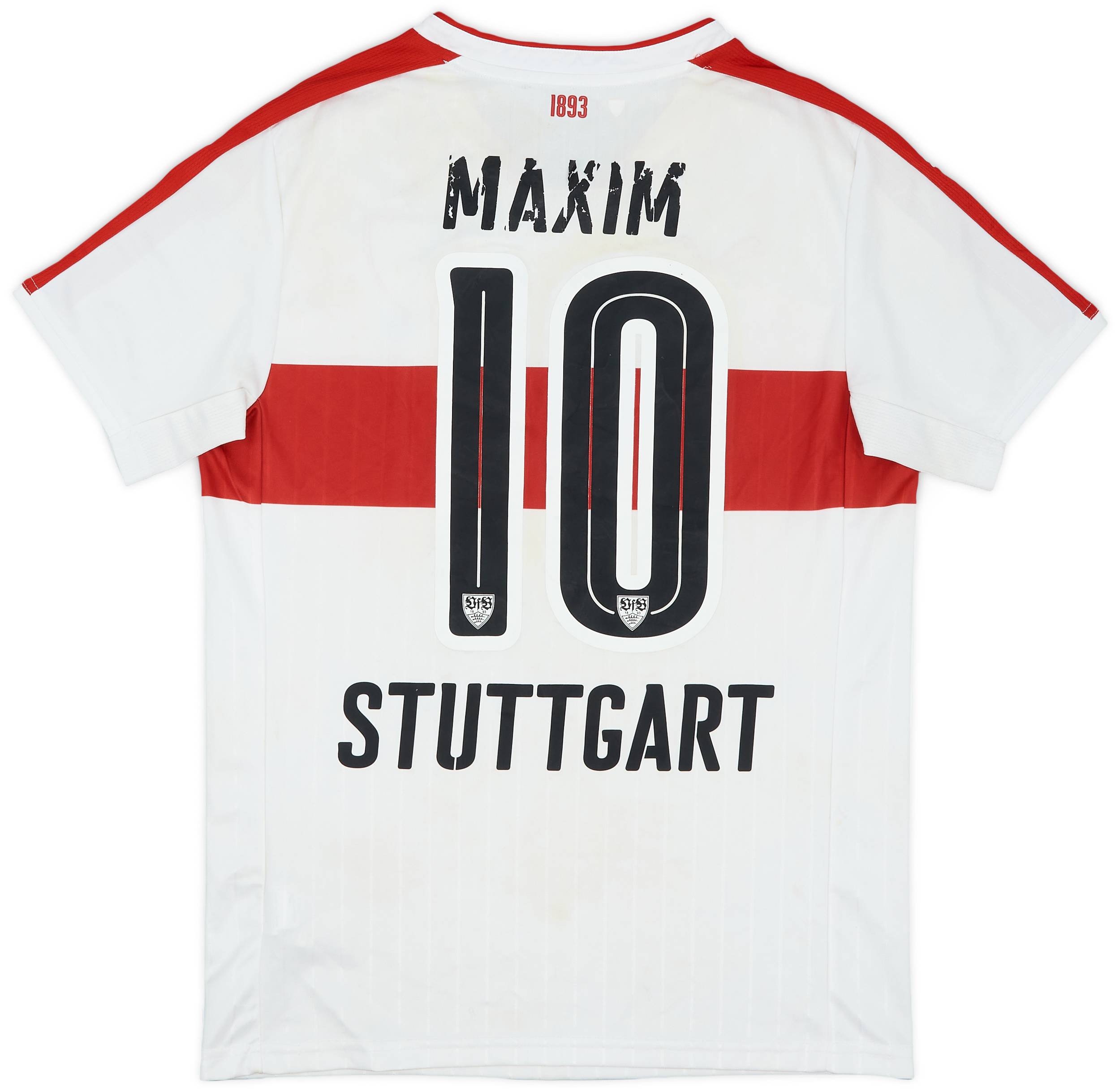 2016-17 Stuttgart Home Shirt Maxim #10 - 4/10 - (S)
