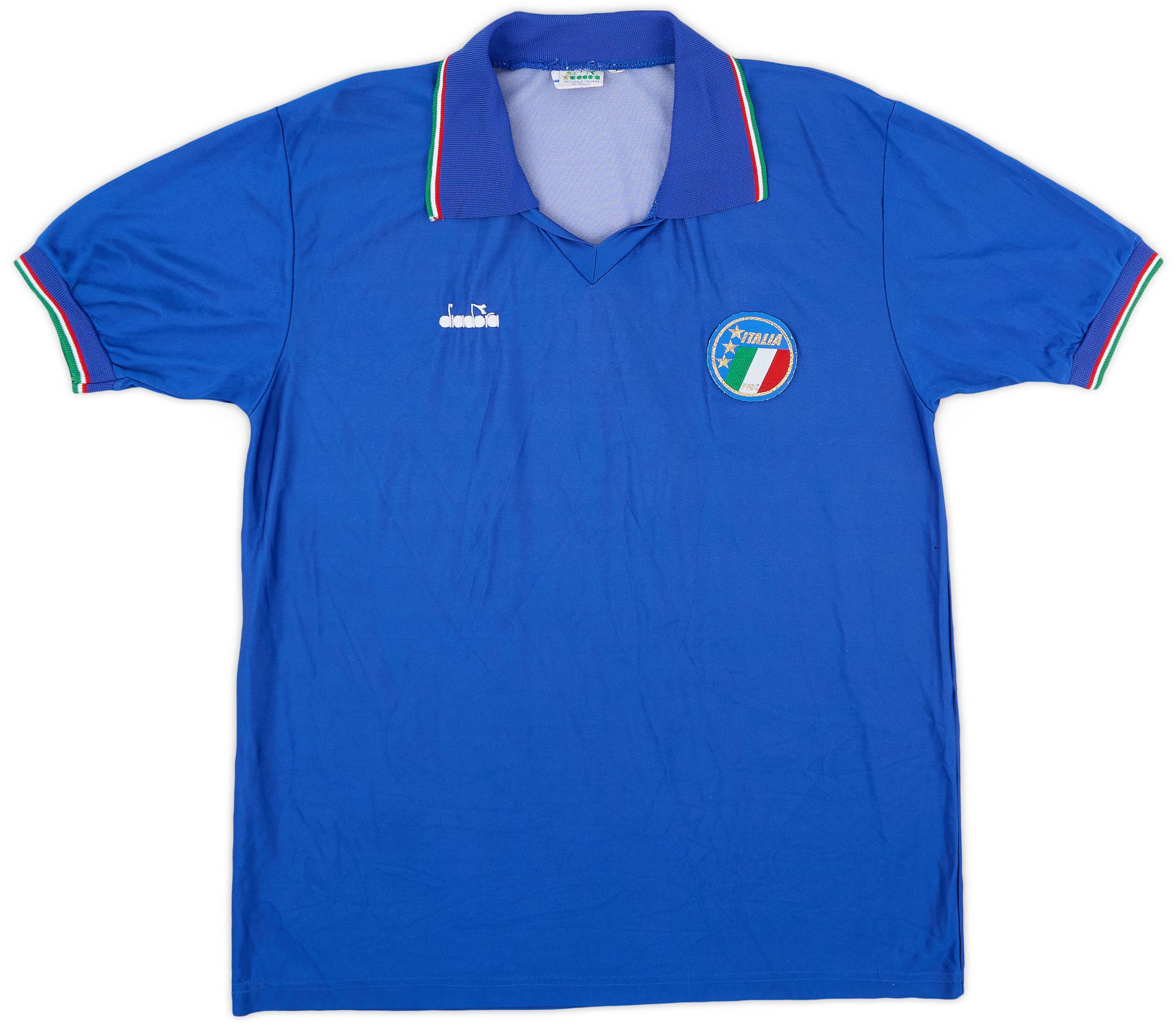 1986-88 Italy Home Shirt #7 - 7/10 - (XL)