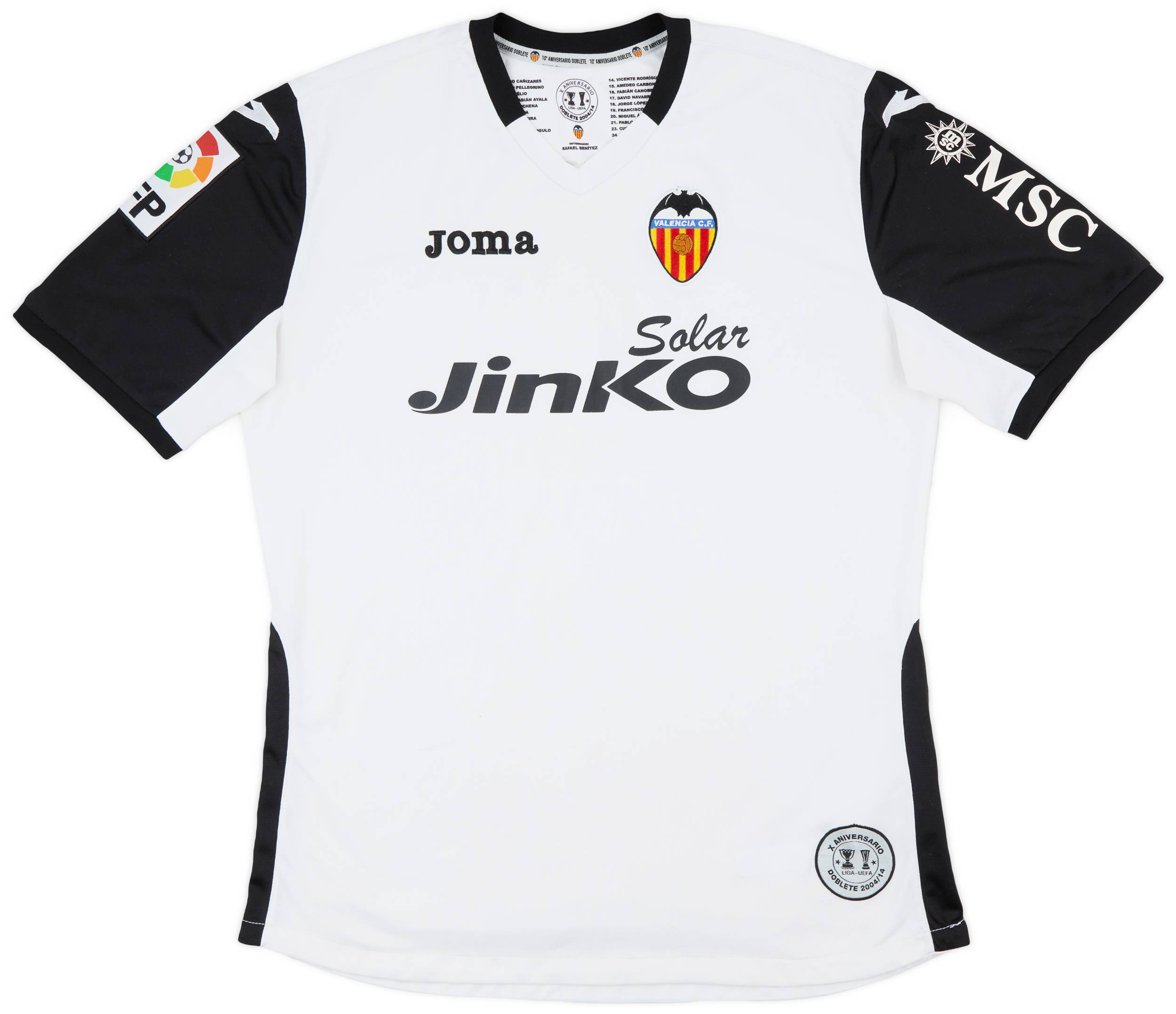 2013-14 Valencia Home 'Aniversario Dobelete 2004' Special Home Shirt - 7/10 - (L)