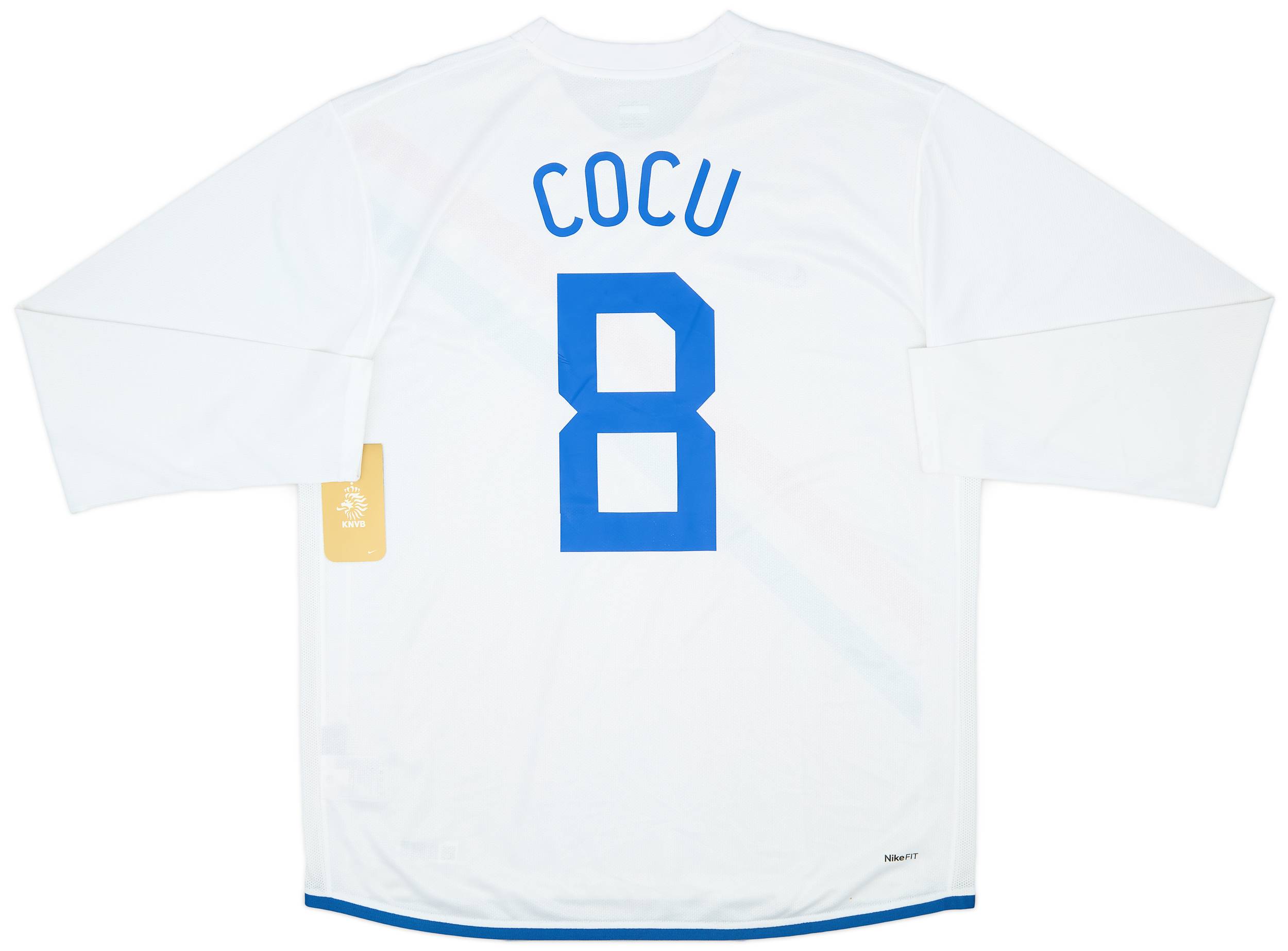 2006-08 Netherlands Away L/S Shirt Cocu #8 (XL)