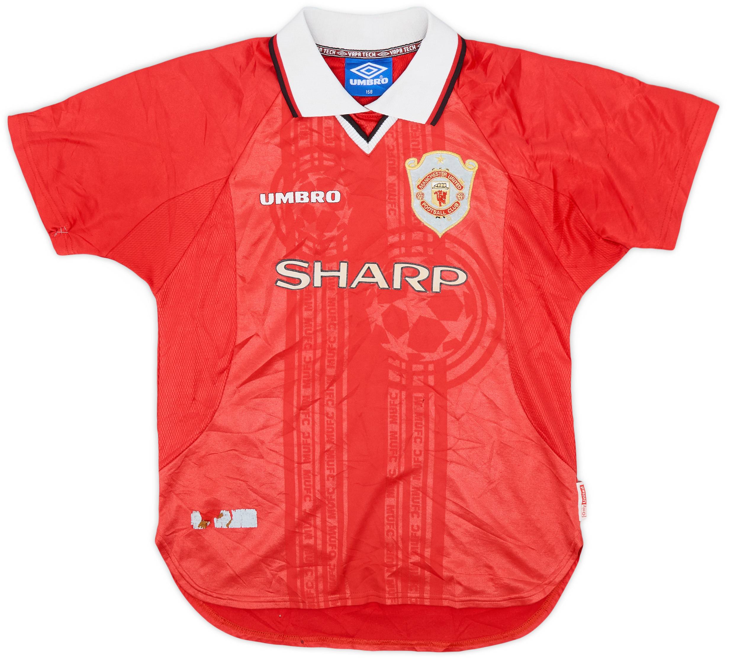 1997-00 Manchester United CL Shirt - 5/10 - (L.Boys)