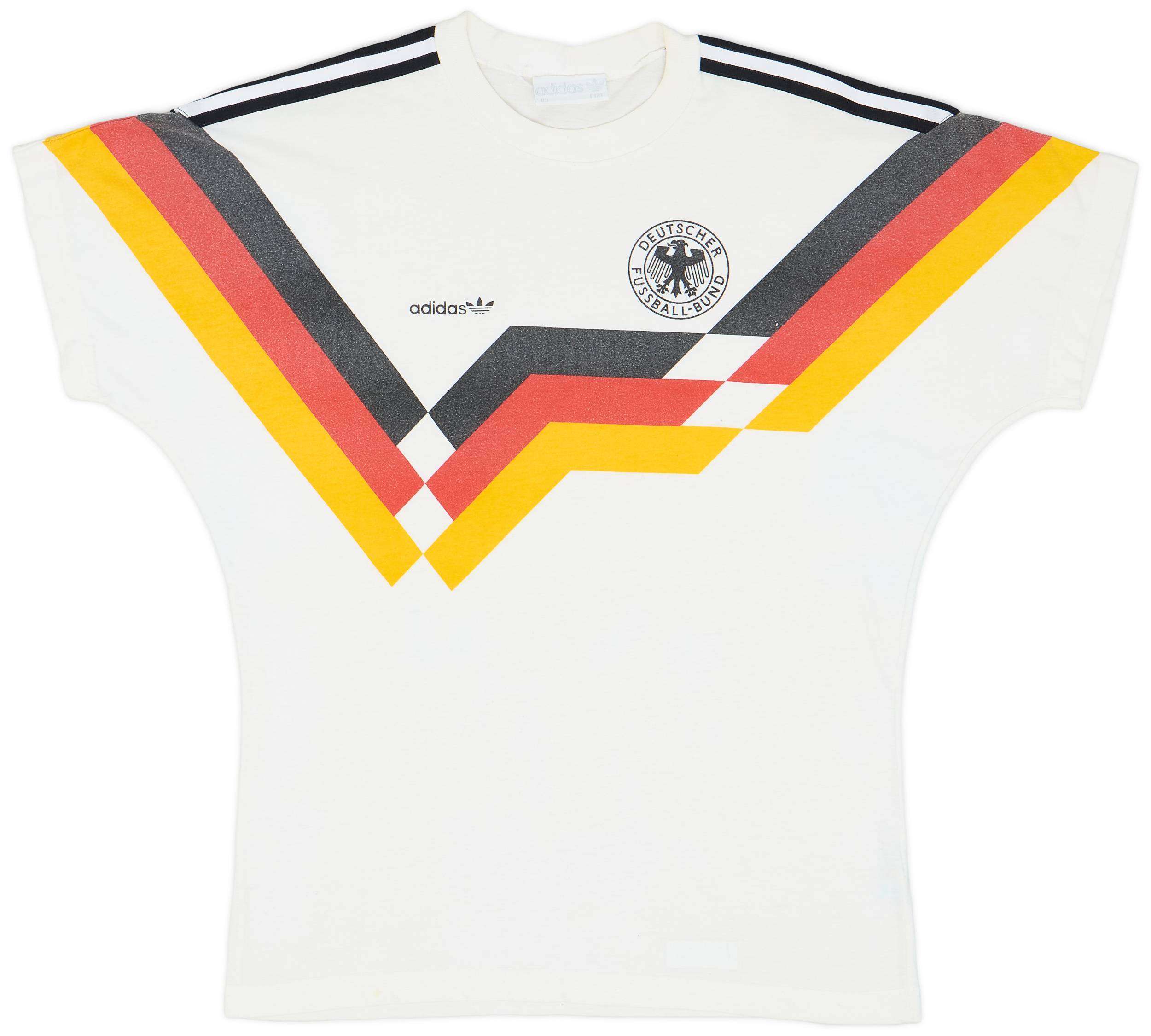 1990-92 Germany adidas Cotton Tee - 7/10 - (M)