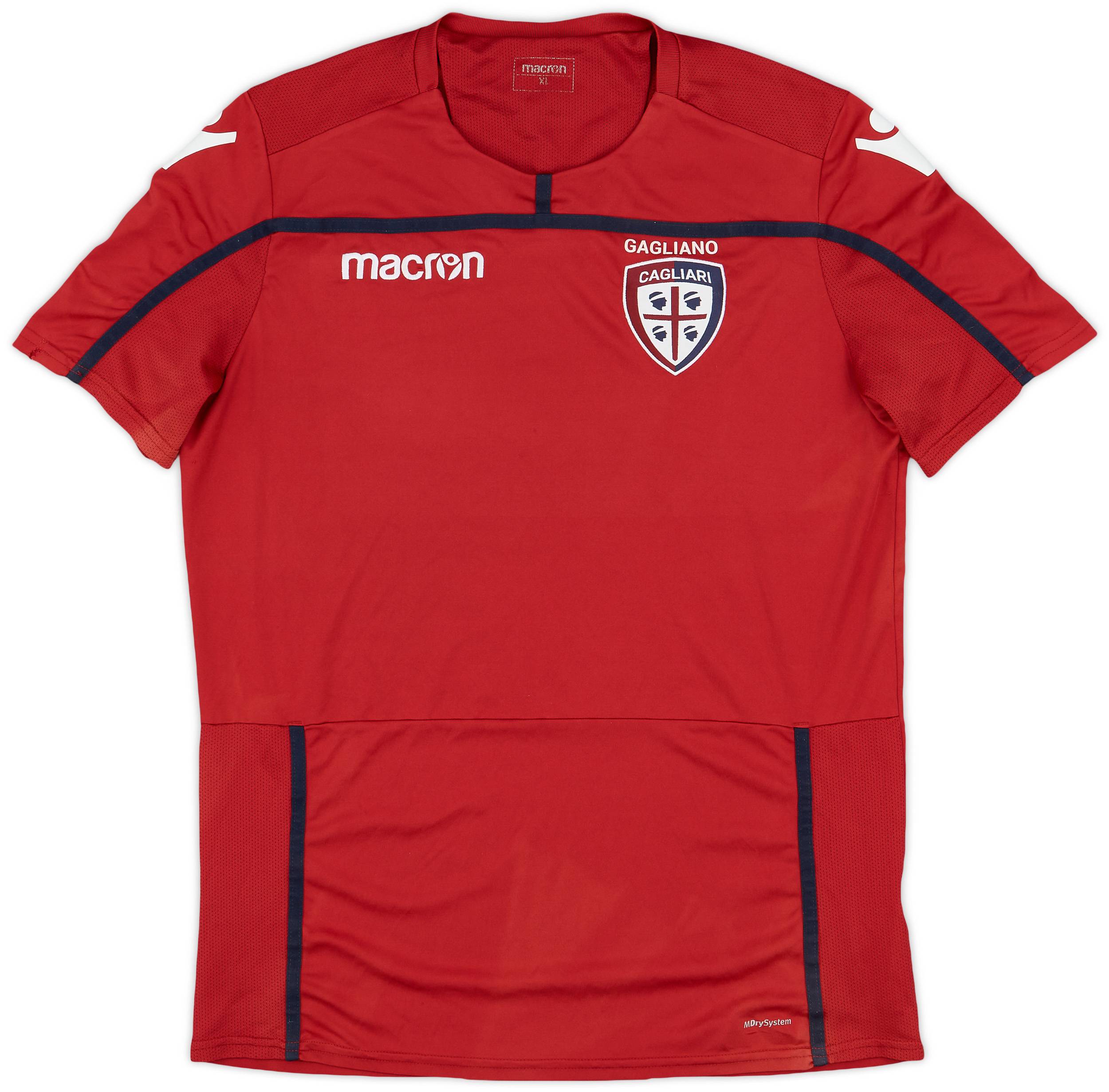 2010-11 Cagliari Macron Training Shirt - 9/10 - (XL)