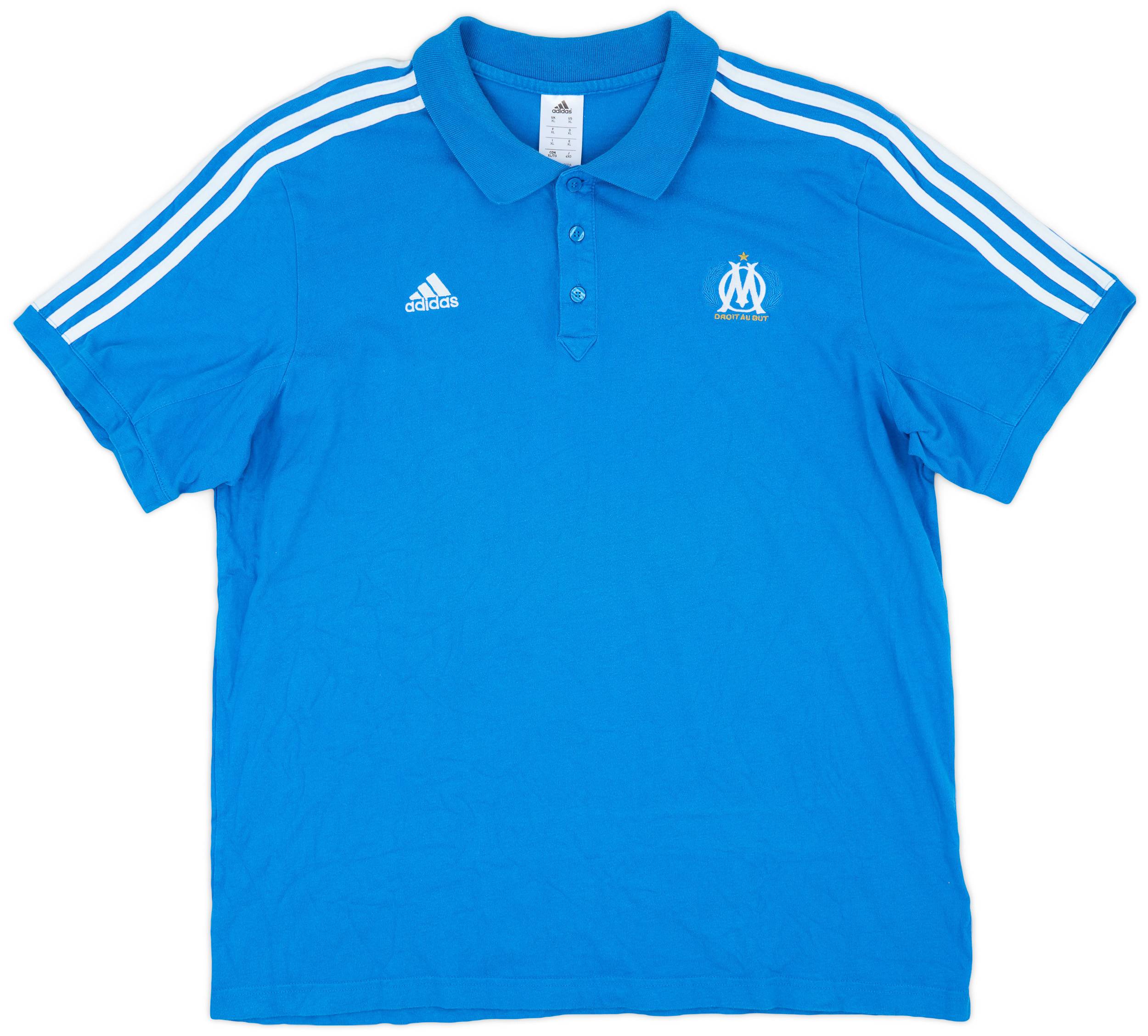 2013-14 Olympique Marseille adidas Polo Shirt - 8/10 - (XL)