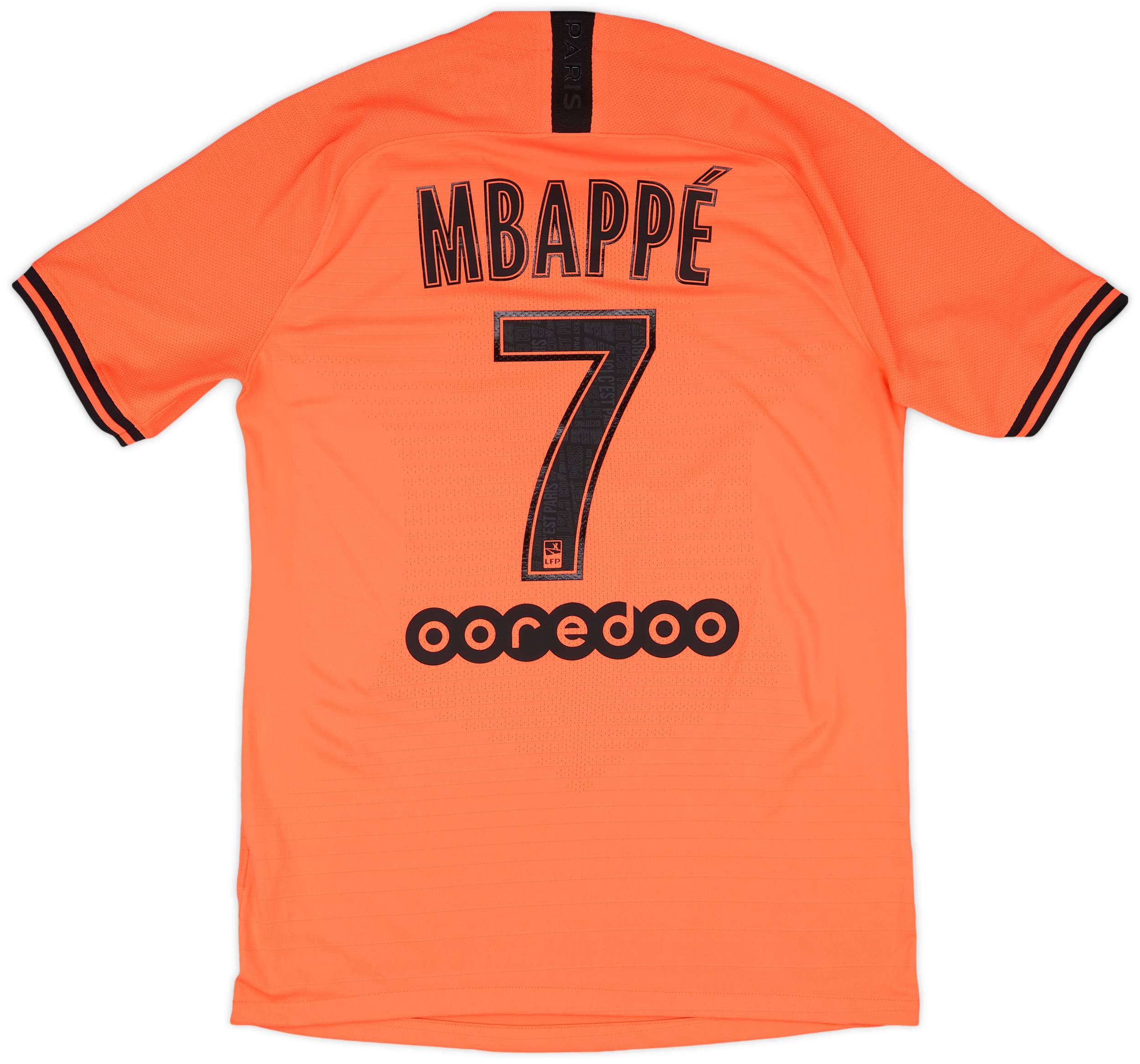 2019-20 Paris Saint-Germain Authentic Away Shirt Mbappe #7 - 8/10 - (M)