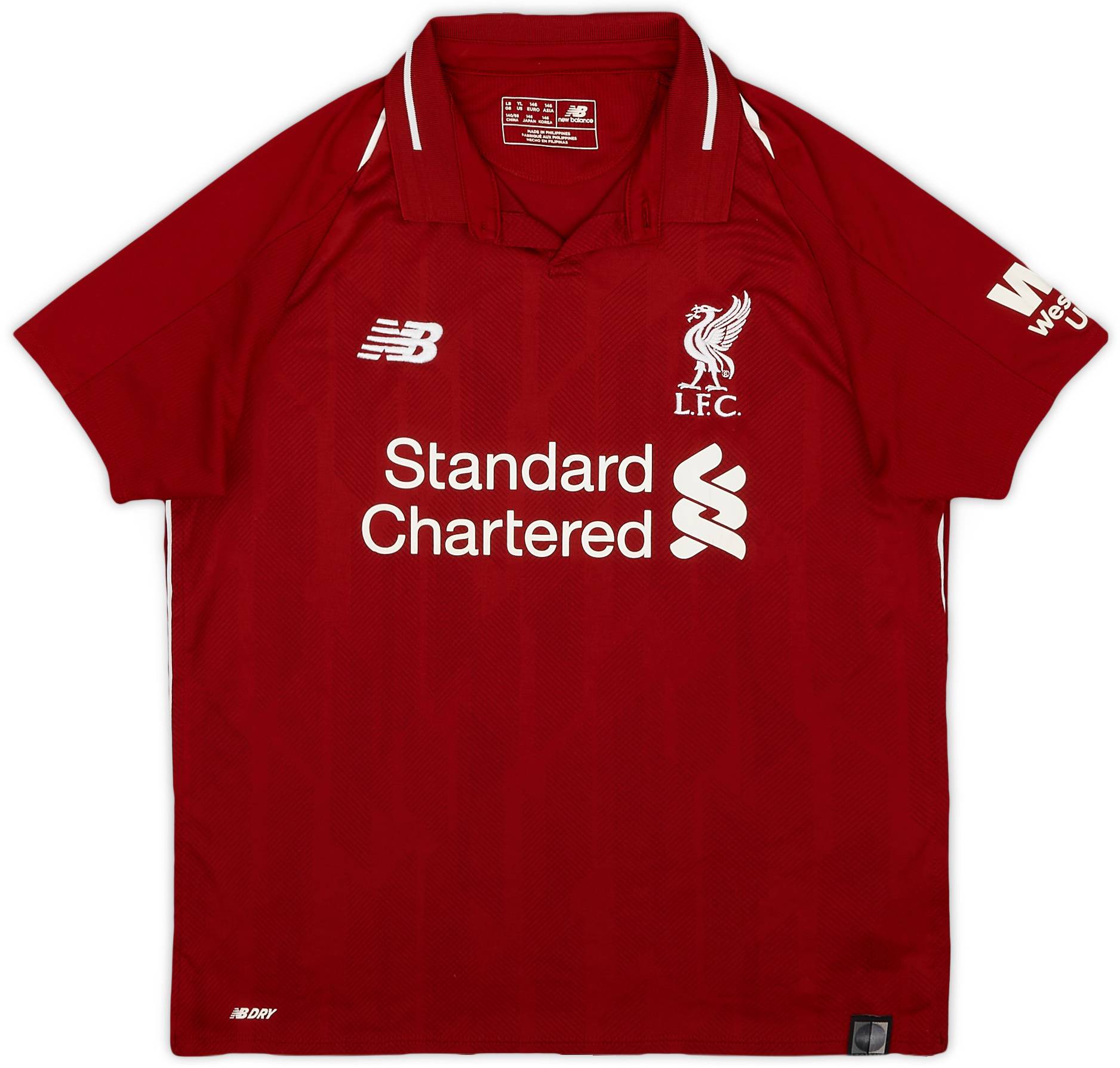 2018-19 Liverpool Home Shirt - 7/10 - (L.Boys)