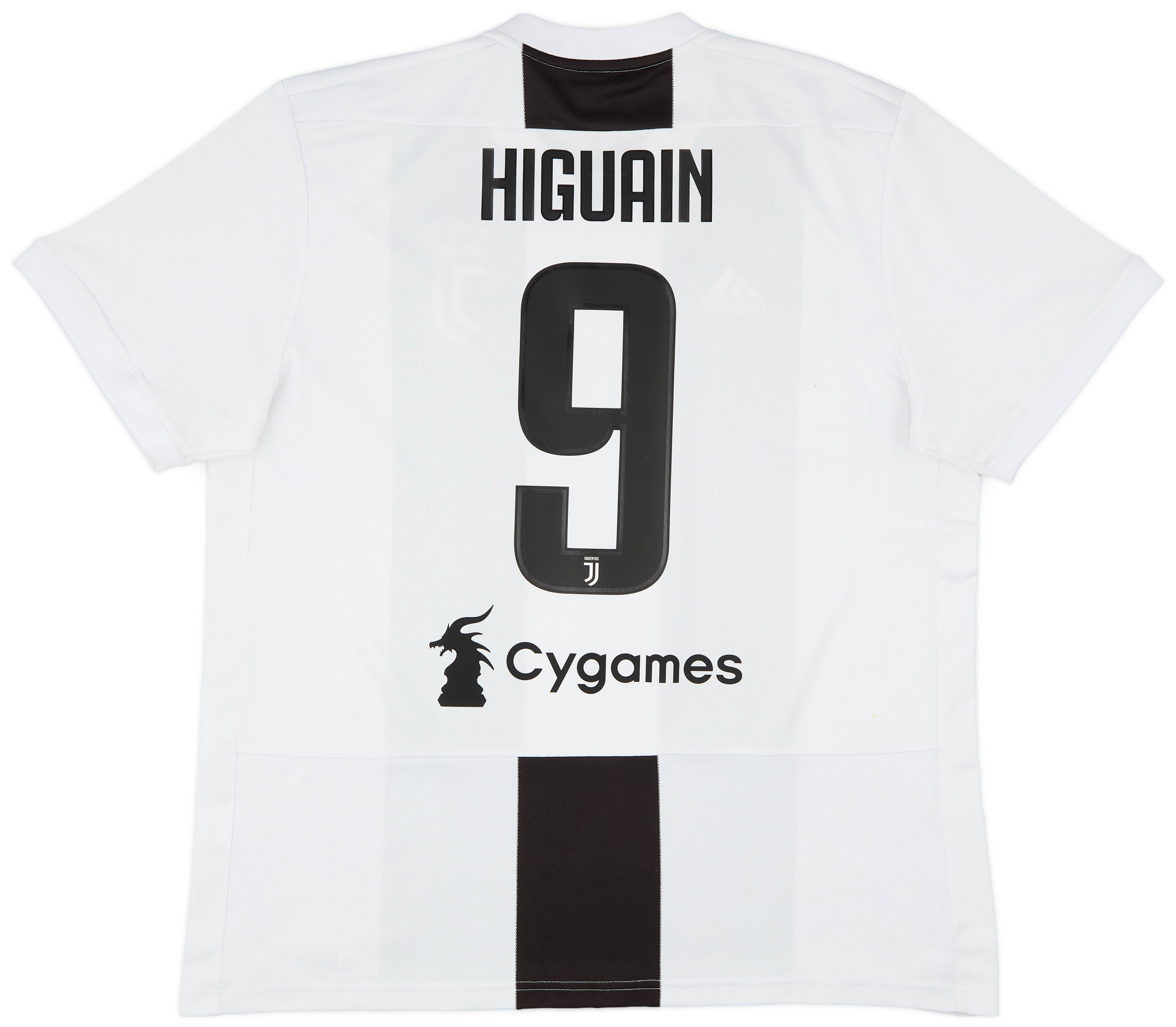 2018 19 Juventus Home Shirt Higuain 9 9 10 XL