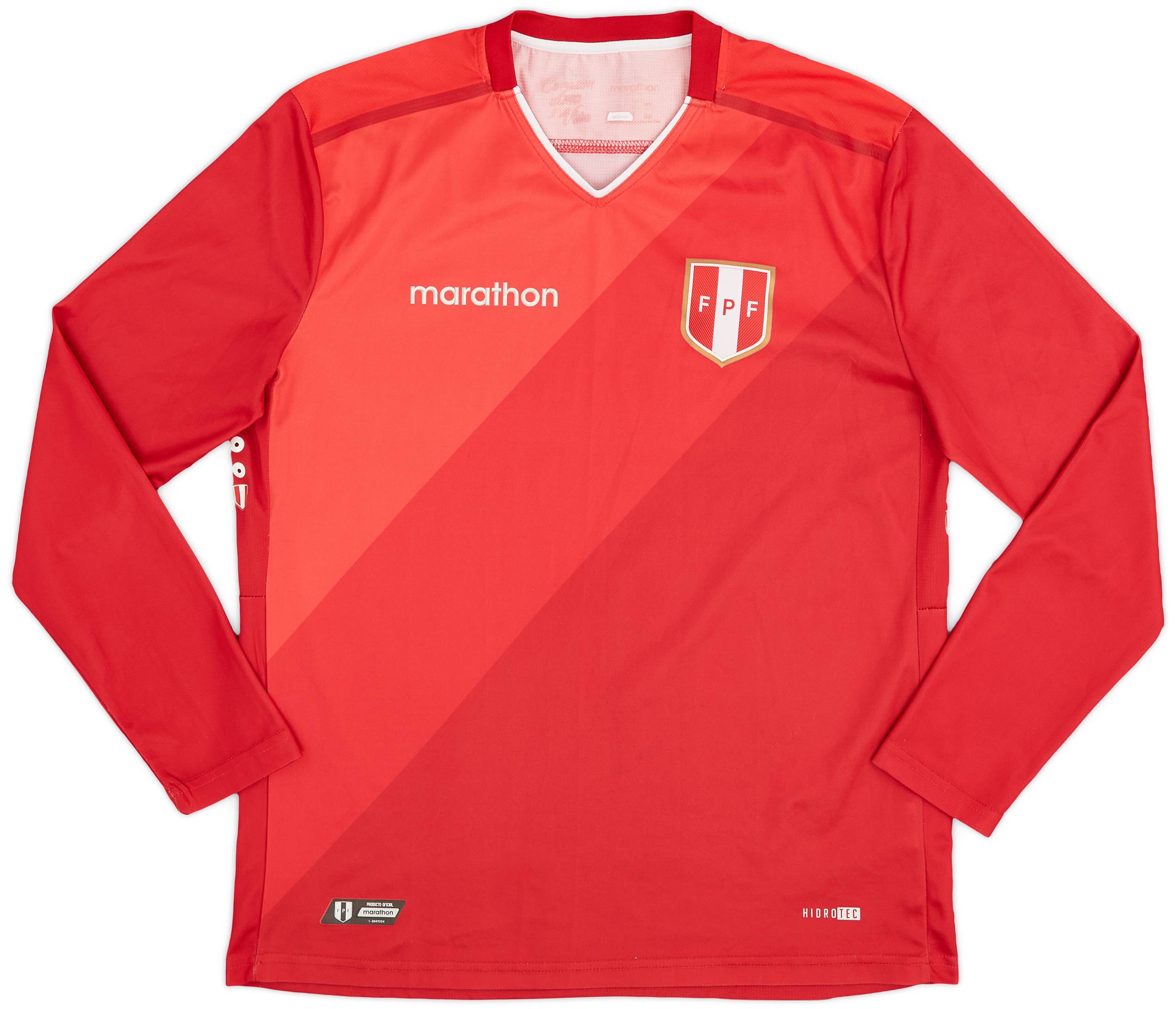 2018-19 Peru Away L/S Shirt - 9/10 - (L)