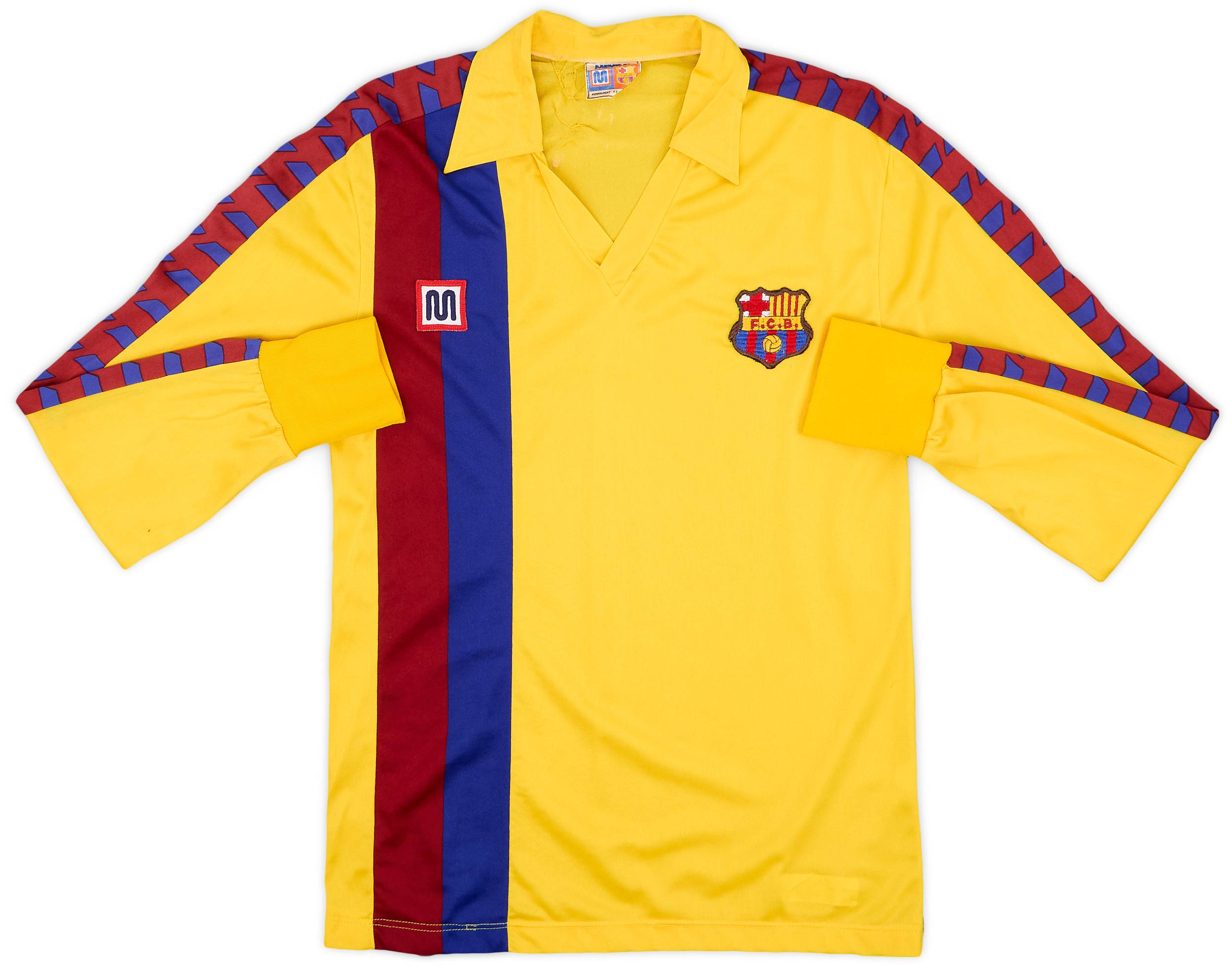 1984-89 Barcelona Away L/S Shirt - 6/10 - (XS)