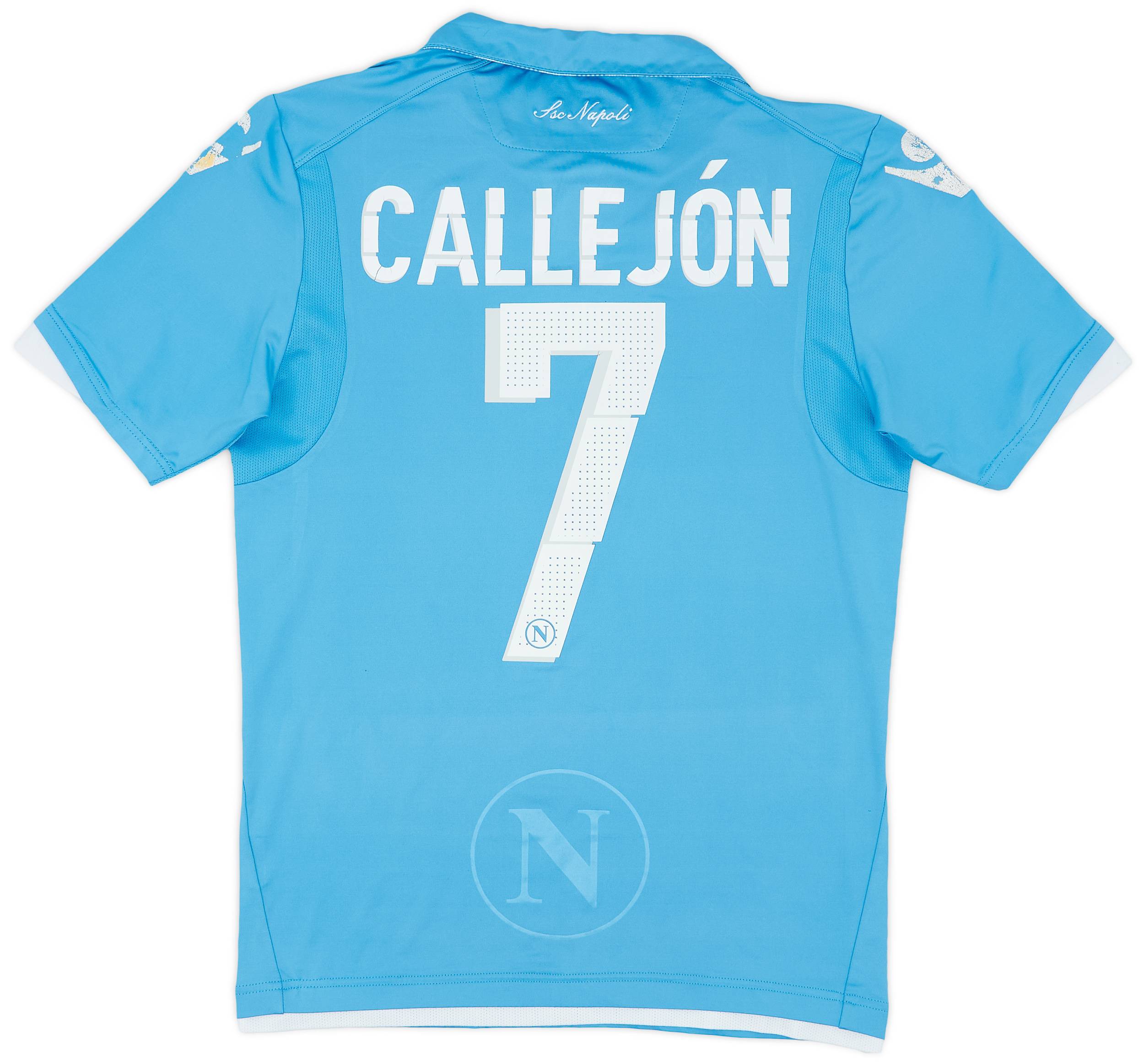 2014-15 Napoli Home Shirt Callejon #7 - 5/10 - (L)